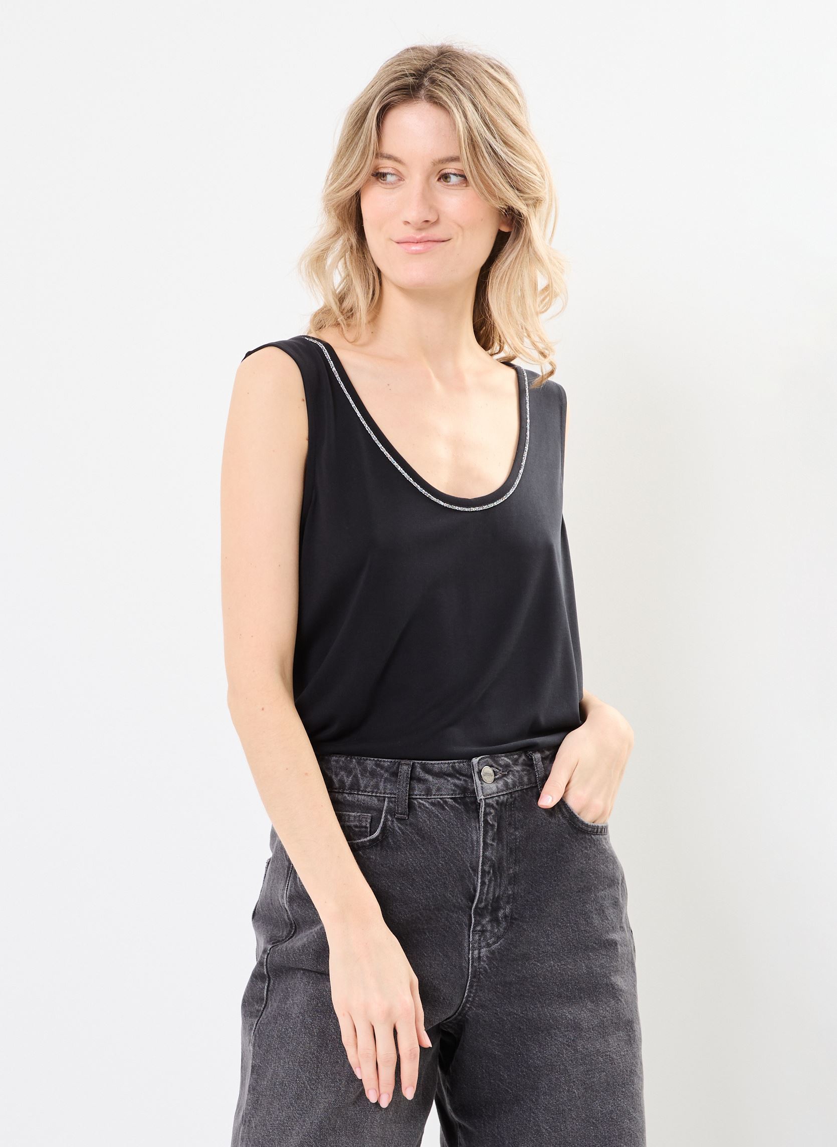 Tanktops DEBARDEUR-AMPLE damen schwarz MADE BY Tanktops DEBARDEUR-AMPLE damen schwarz Jet black