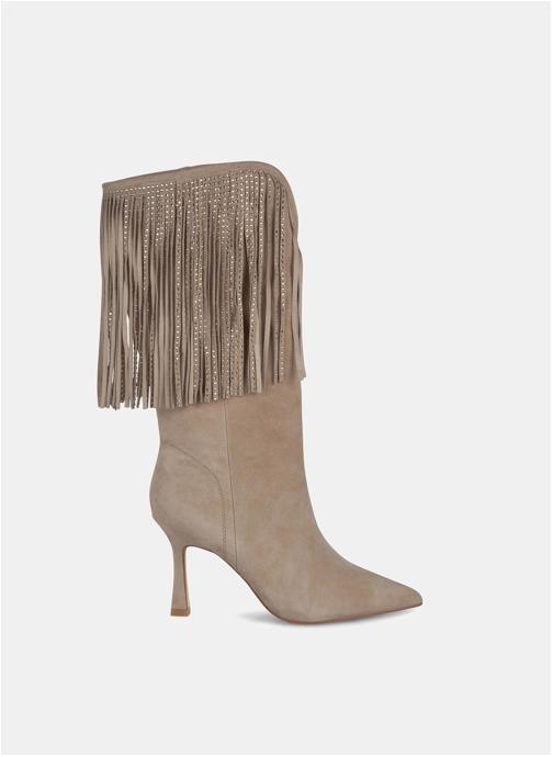 Bottes Femme Michelle D 9,5 Beige Caramel – Stretch, Neuves Sans Boîte