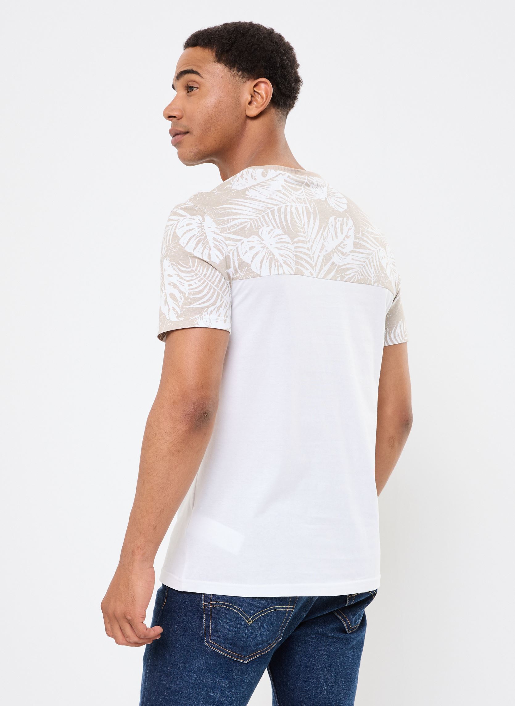 Tee-shirts manches courtes T-SHIRT BICO homme blanc MADE BY Tee-shirts manches courtes T-SHIRT BICO homme blanc BRIGHT WHITE
