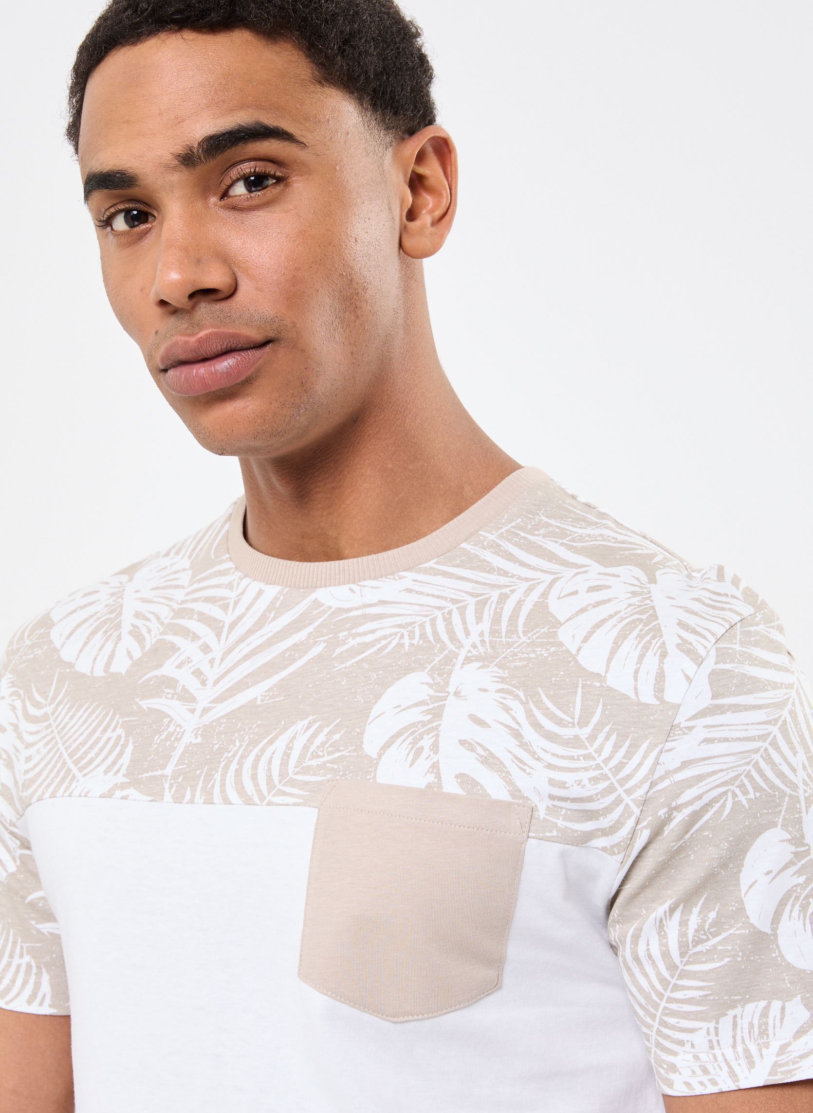 Tee-shirts manches courtes T-SHIRT BICO homme blanc MADE BY Tee-shirts manches courtes T-SHIRT BICO homme blanc BRIGHT WHITE