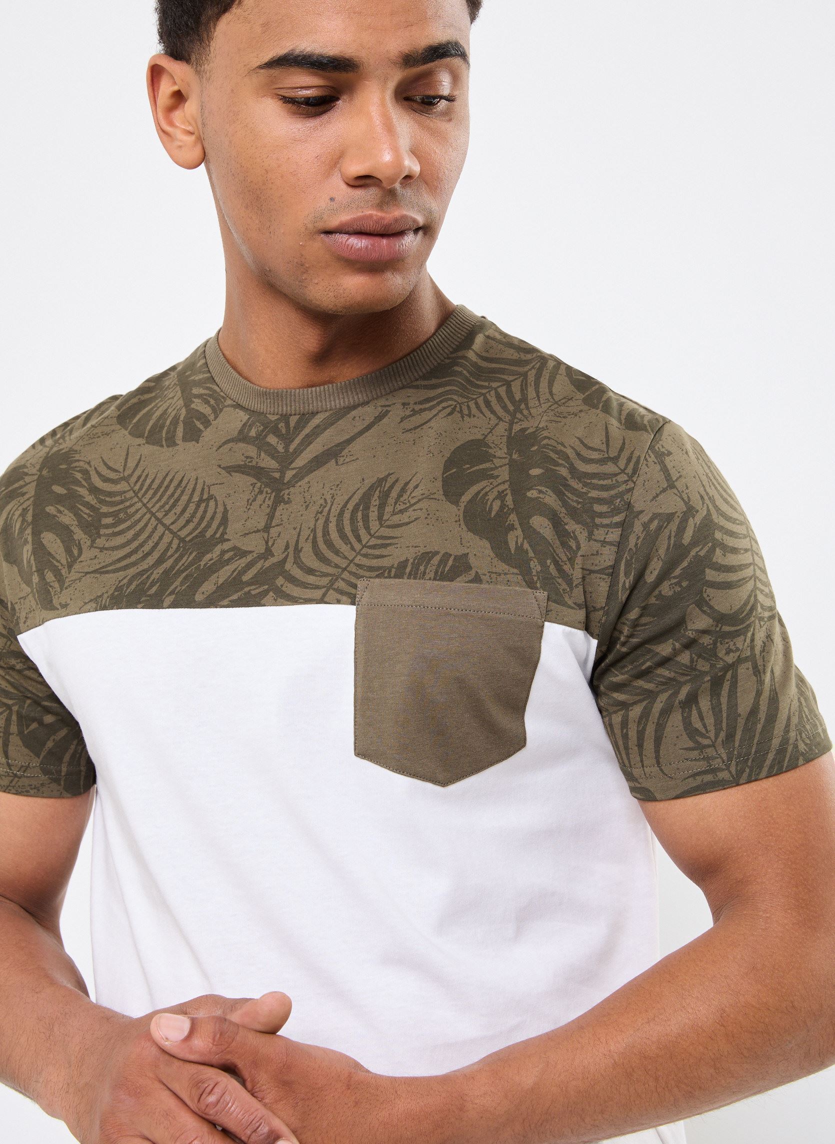 Tee-shirts manches courtes T-SHIRT BICO homme vert MADE BY Tee-shirts manches courtes T-SHIRT BICO homme vert GRAPE LEAF