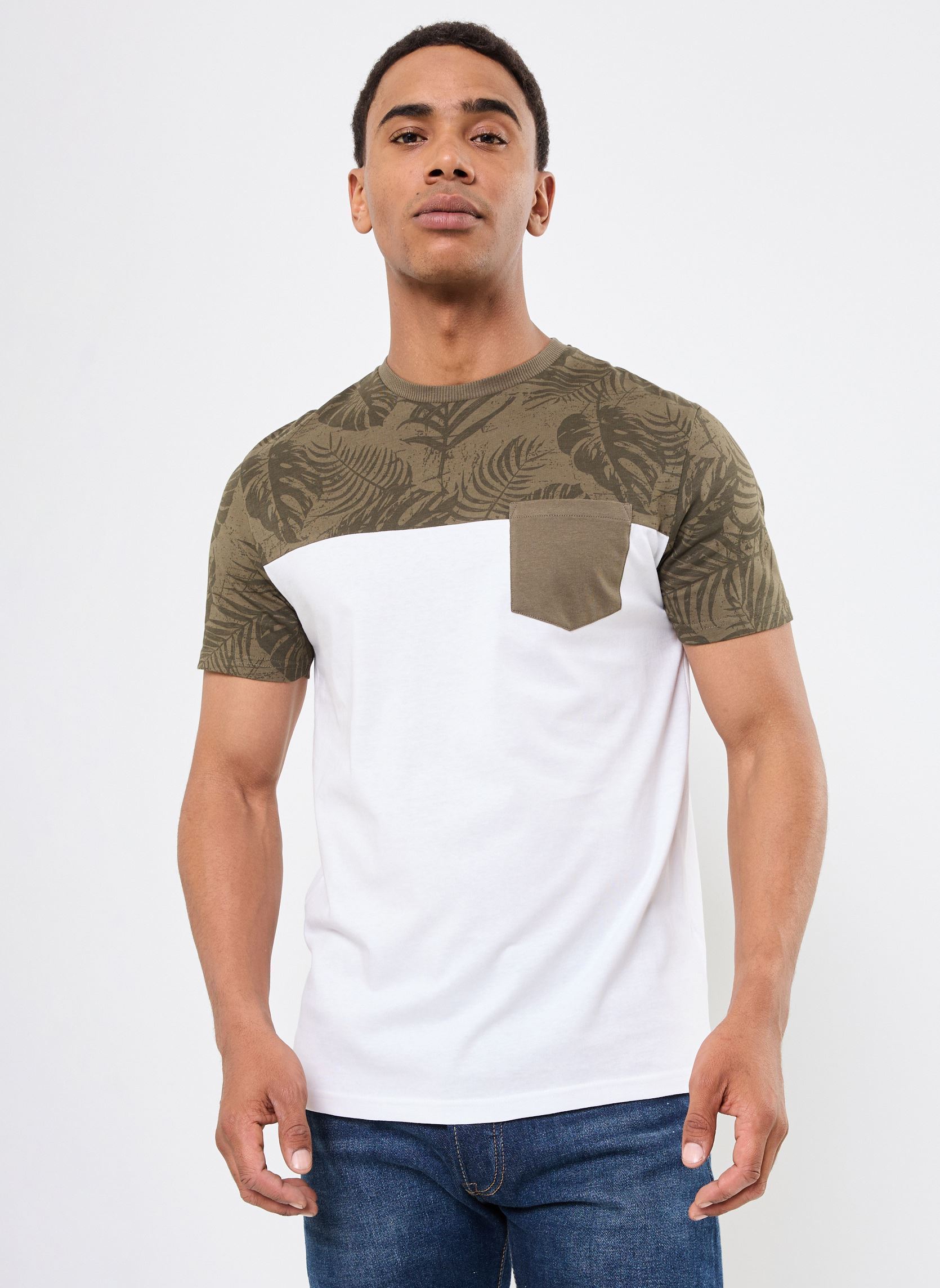 Tee-shirts manches courtes T-SHIRT BICO homme vert MADE BY Tee-shirts manches courtes T-SHIRT BICO homme vert GRAPE LEAF