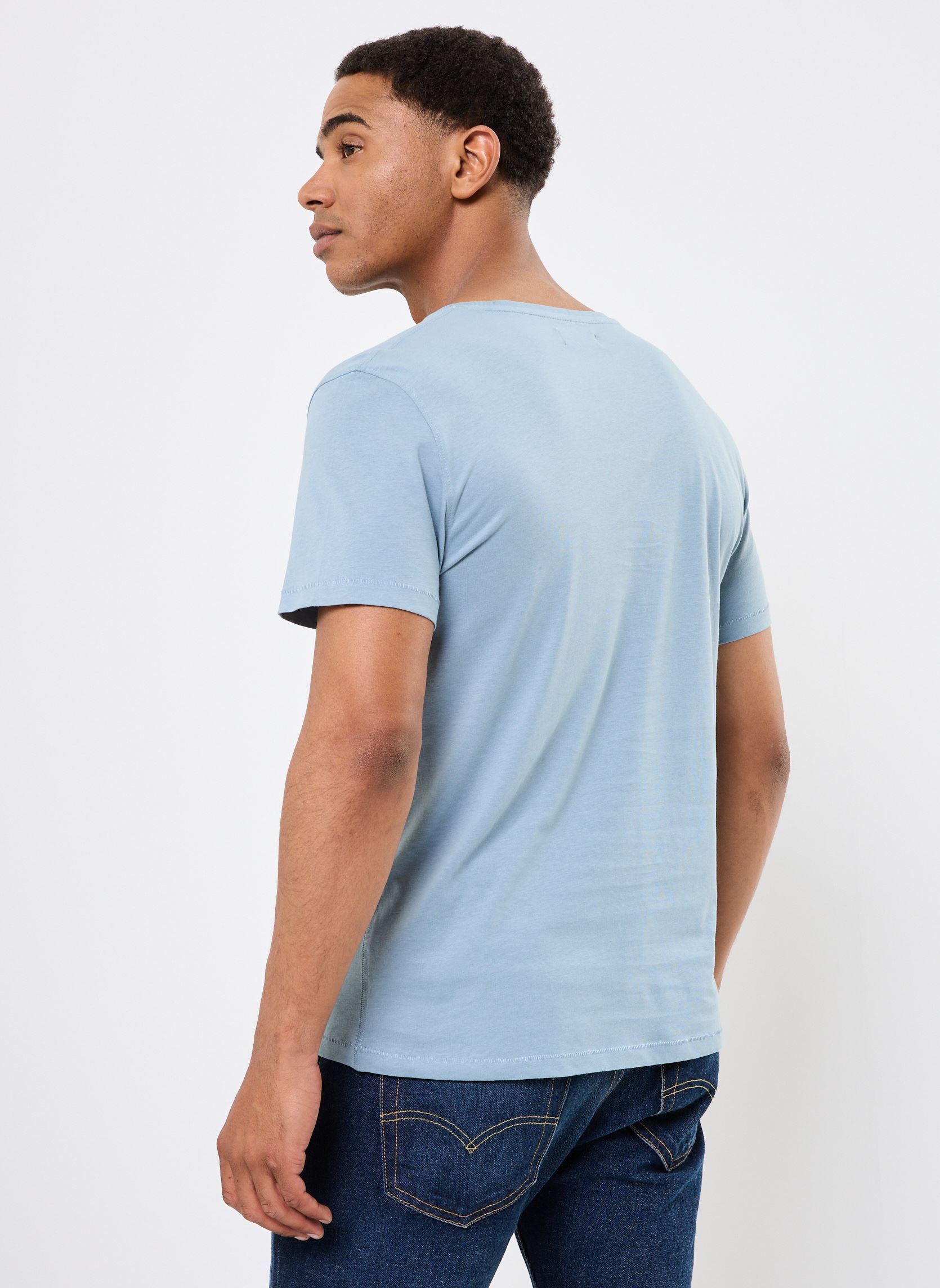 Tee-shirts manches courtes T-SHIRT TUNISIEN homme bleu MADE BY Tee-shirts manches courtes T-SHIRT TUNISIEN homme bleu Bleu gris