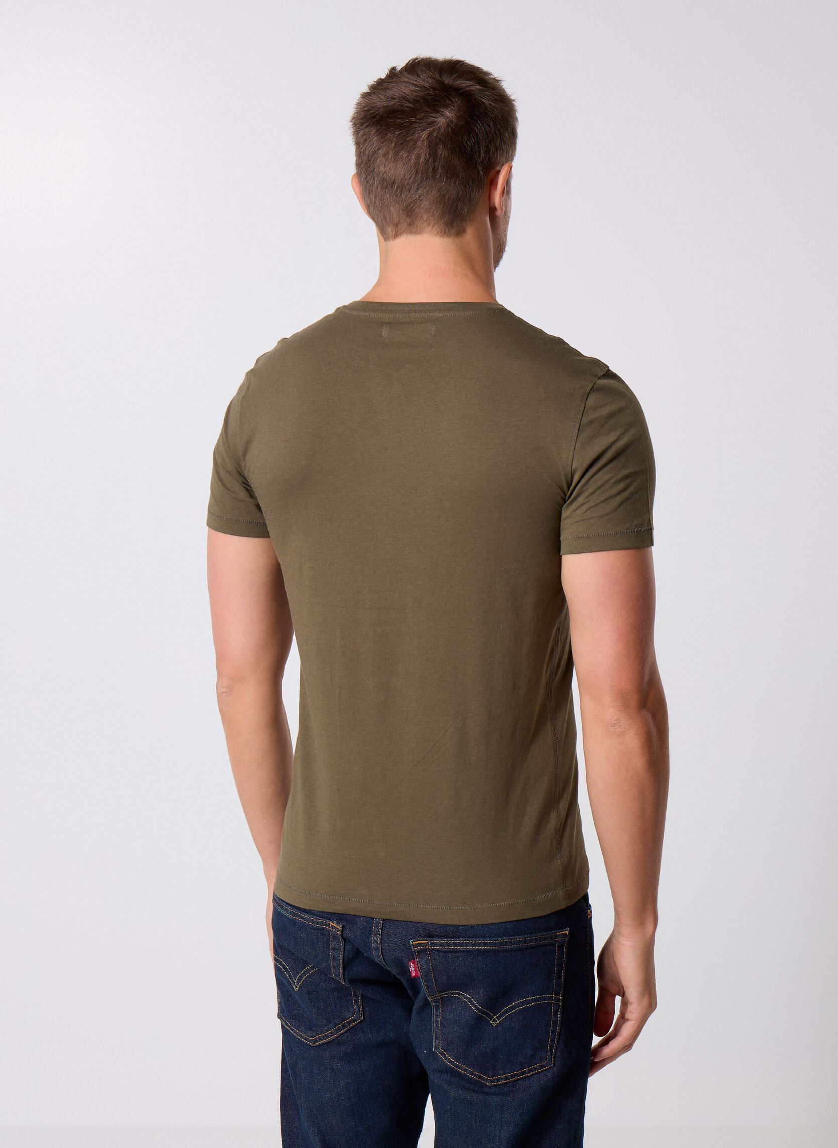 Kurzarm-T-Shirts T-SHIRT TUNISIEN herren grün MADE BY Kurzarm-T-Shirts T-SHIRT TUNISIEN herren grün Vert kaki