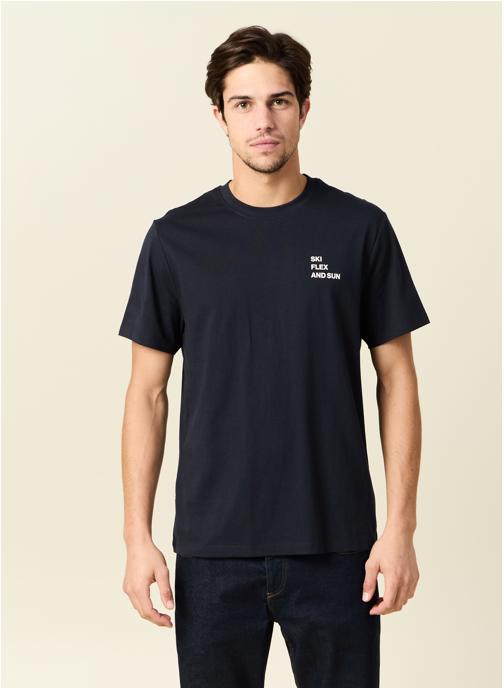 Bonobo Tee-shirts T-shirts manches courtes - TEEWORDING2H homme bleu
