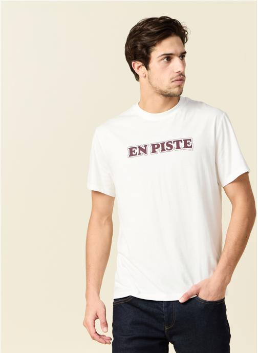Bonobo Tee-shirts T-shirts manches courtes - TEEWORDING1H homme blanc