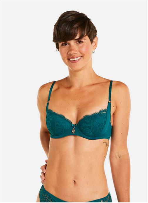 Pomm'Poire Brassières Soutien-gorge ampliforme coque moulée vert Impériale femme vert