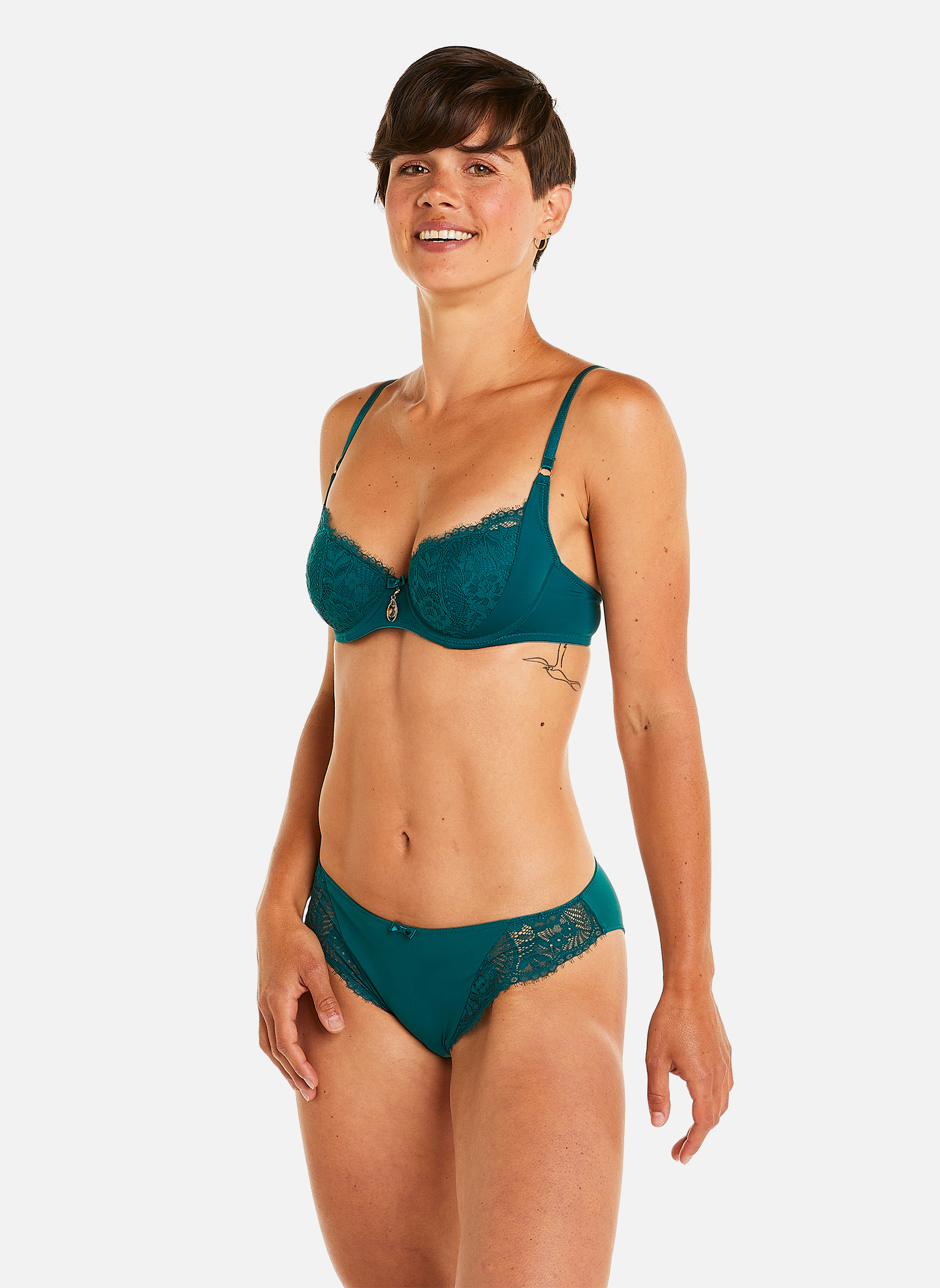 Brassières Soutien-gorge ampliforme coque moulée vert Impériale femme vert Pomm'Poire Brassières Soutien-gorge ampliforme coque moulée vert Impériale femme vert Vert