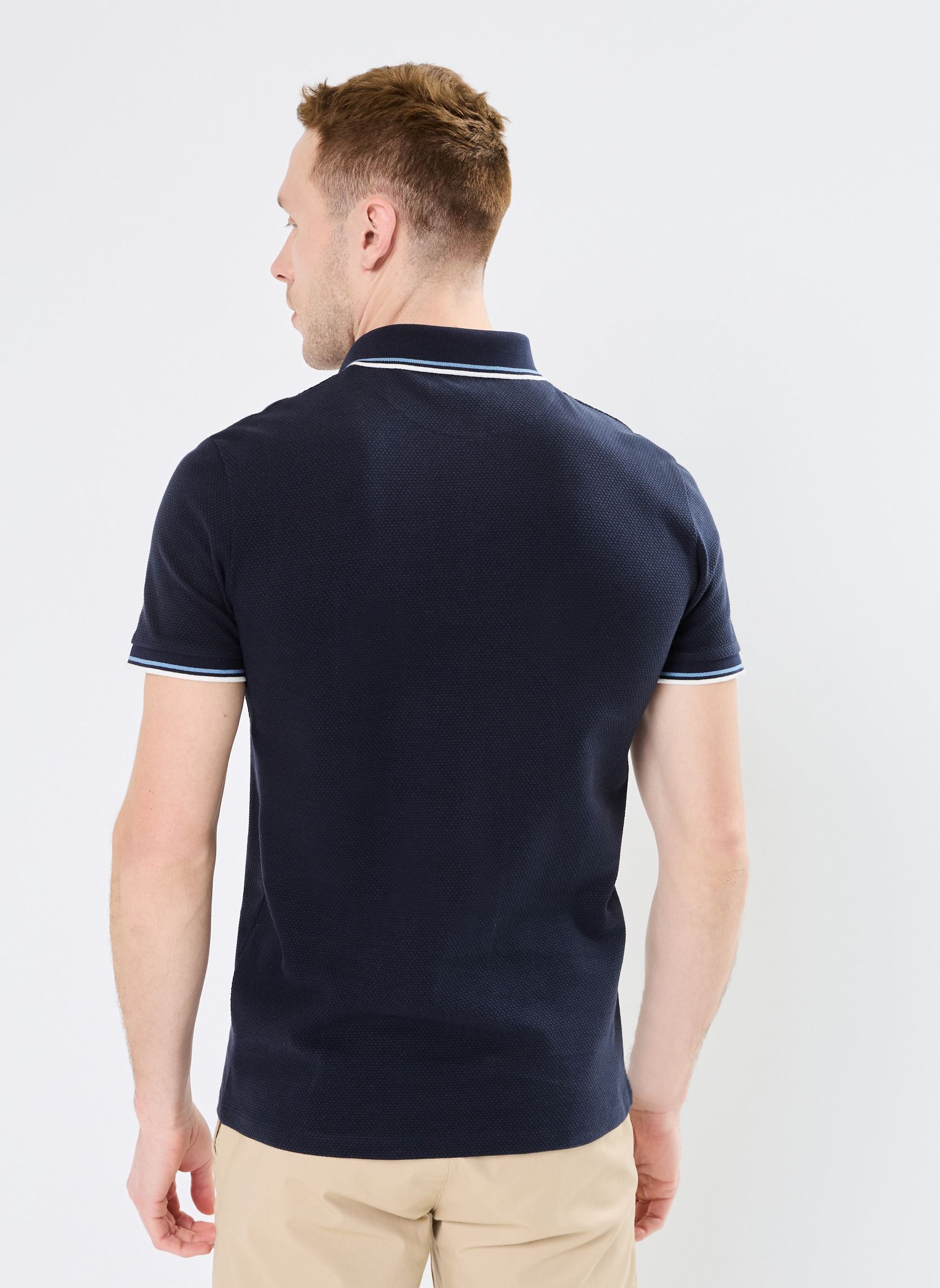 Polos manches courtes TURINI polo homme bleu Marvin&Co Polos manches courtes TURINI polo homme bleu BLACK IRIS