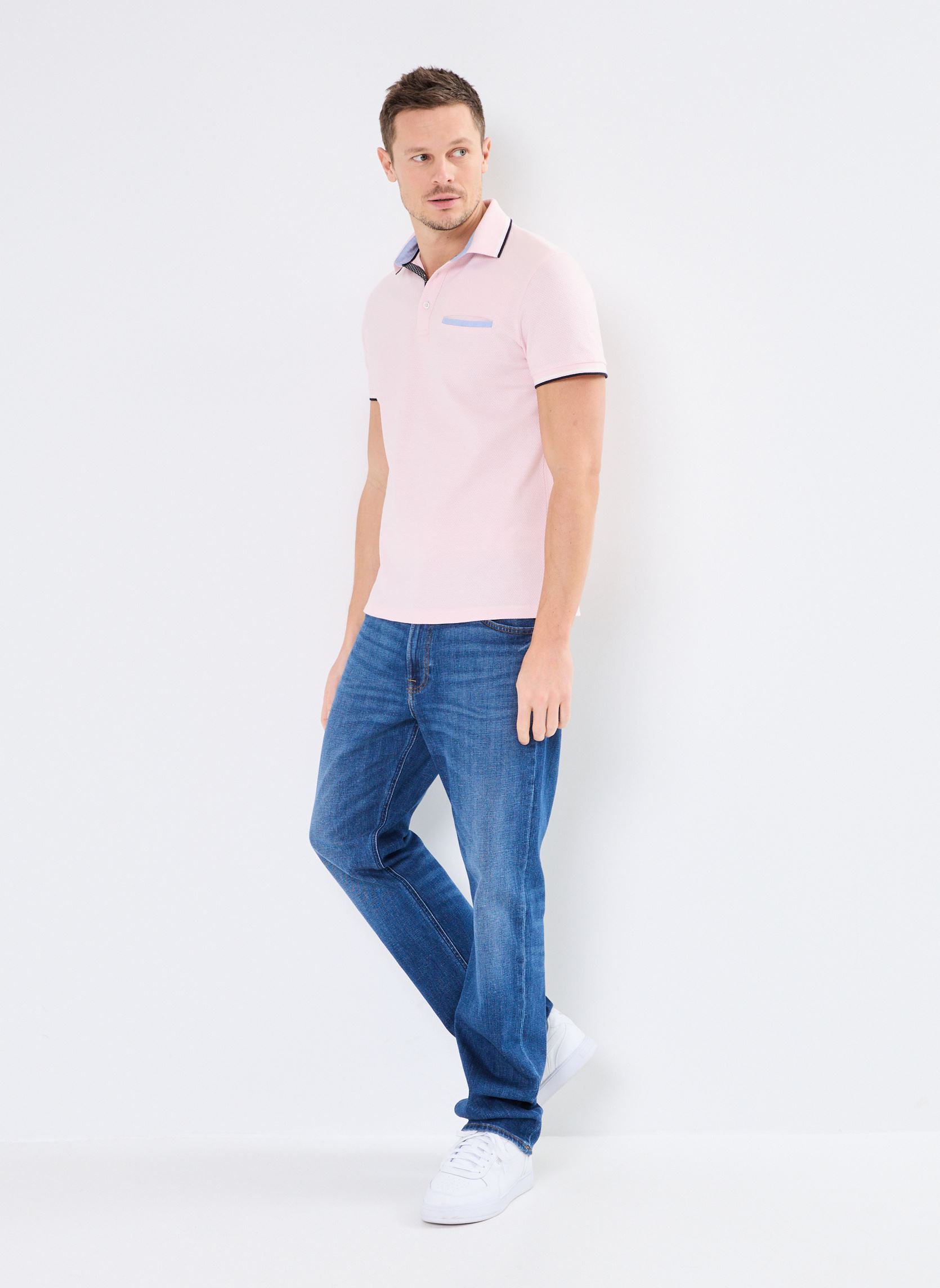 Kurzarm-Poloshirts TURINI polo herren rosa Marvin&Co Kurzarm-Poloshirts TURINI polo herren rosa BALLERINA