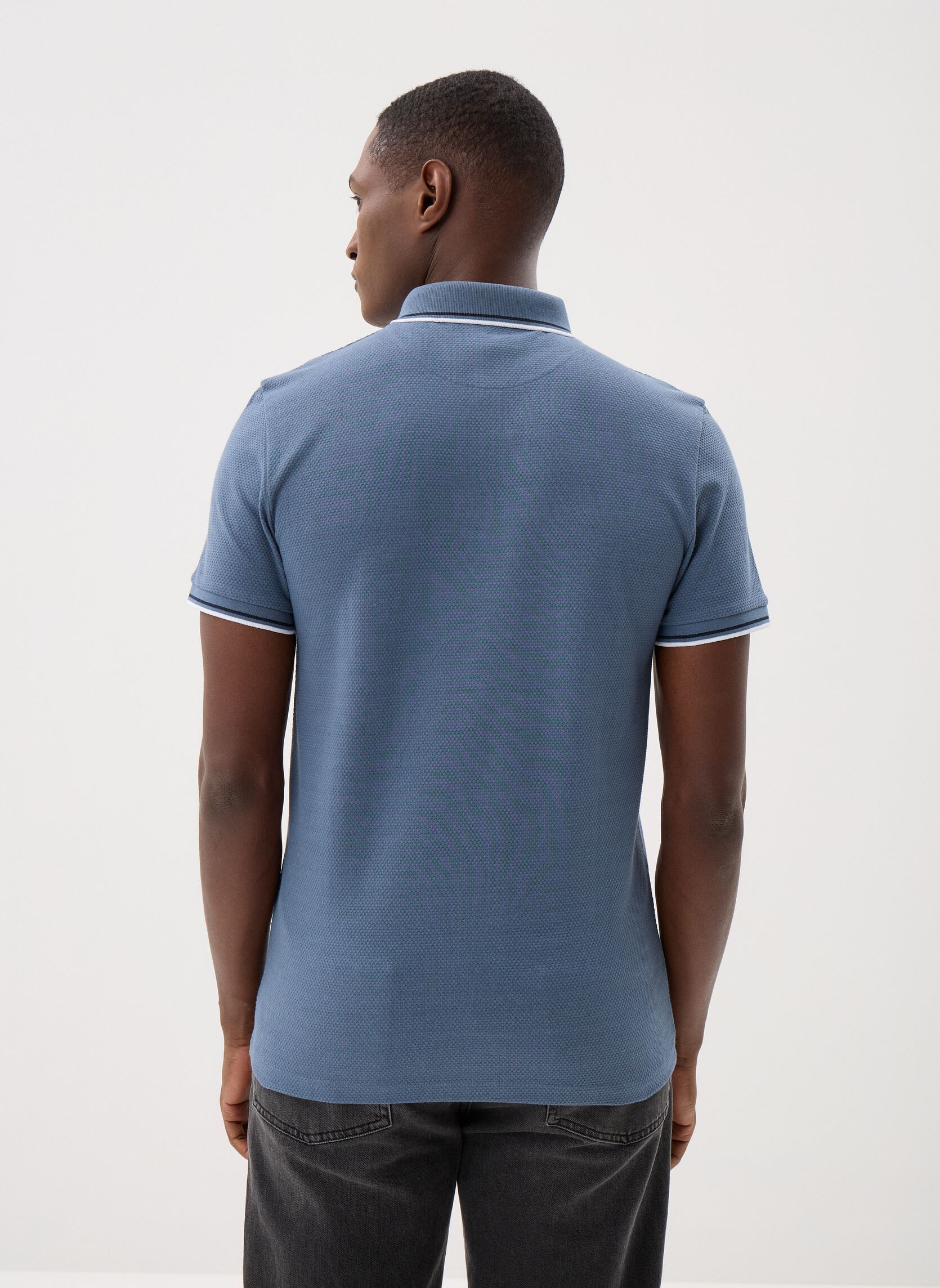 Polos manches courtes TURINI polo homme bleu Marvin&Co Polos manches courtes TURINI polo homme bleu BEARING SEA