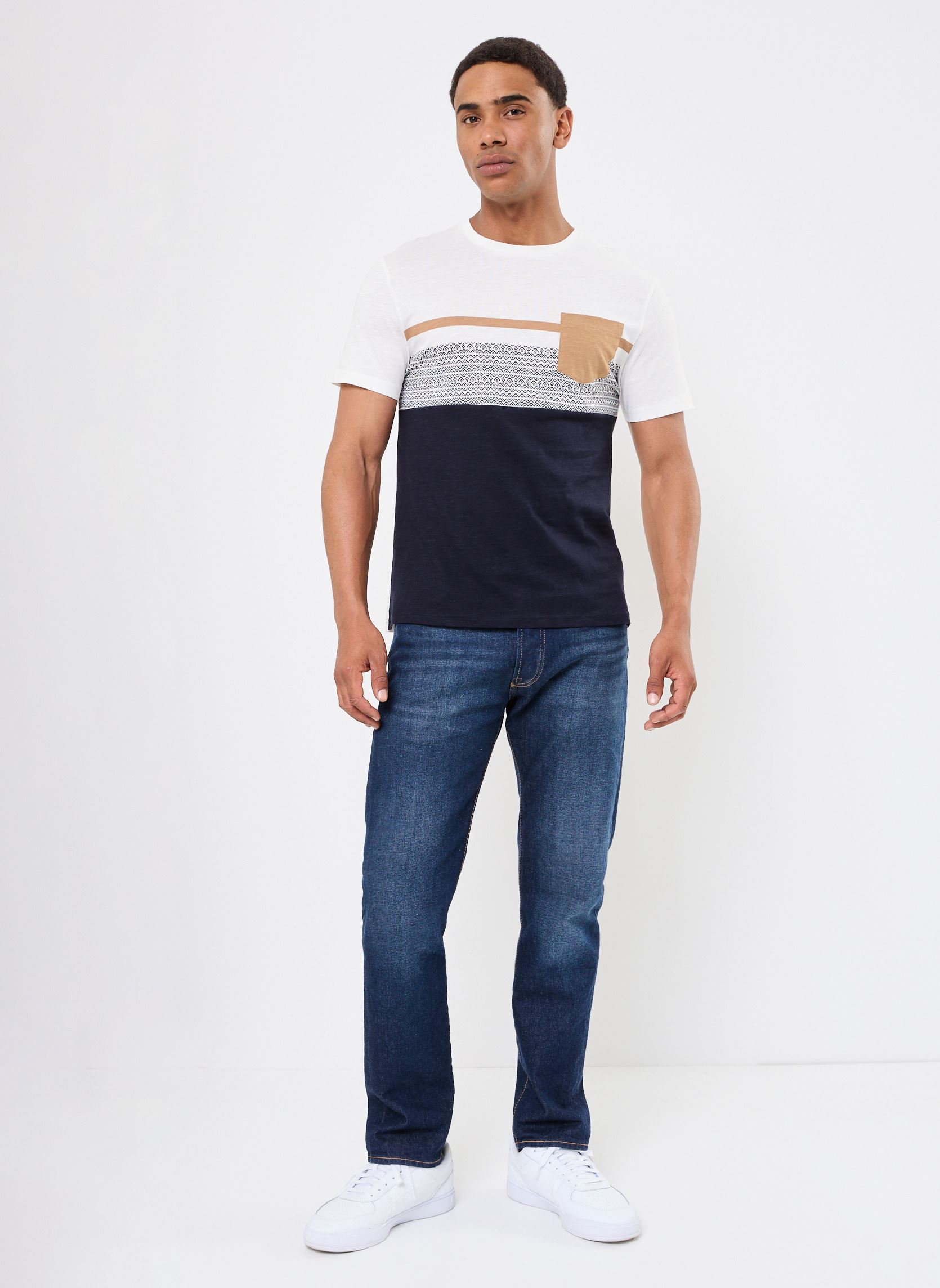 T-shirt a maniche corte TOULOUSE uomo blu Marvin&Co T-shirt a maniche corte TOULOUSE uomo blu NIGHT SKY