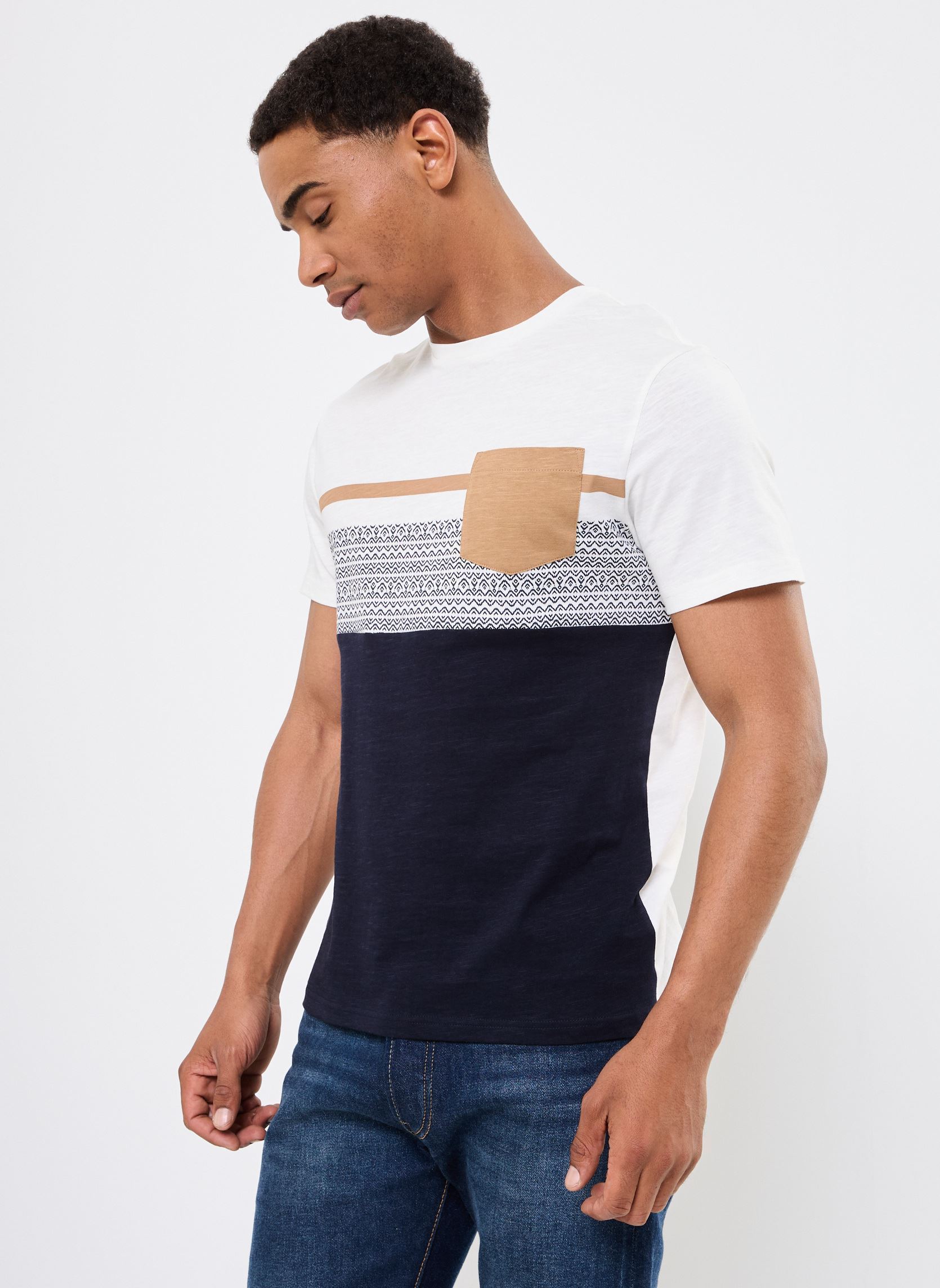 T-shirt a maniche corte TOULOUSE uomo blu Marvin&Co T-shirt a maniche corte TOULOUSE uomo blu NIGHT SKY