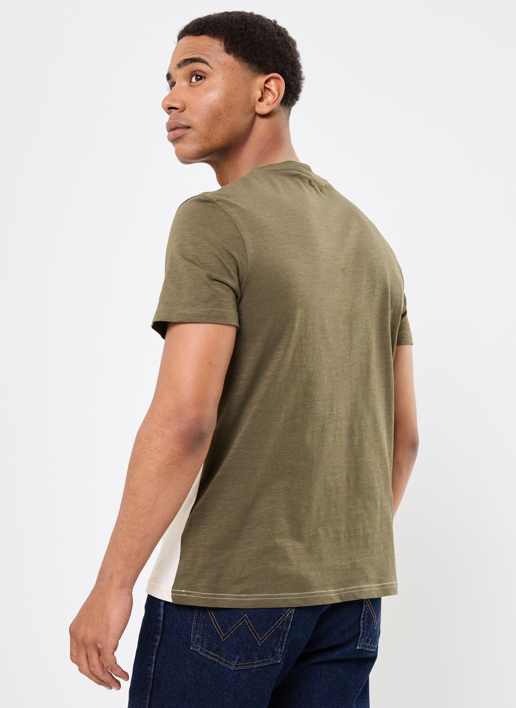 Tee-shirts manches courtes TOULOUSE homme vert Marvin&Co Tee-shirts manches courtes TOULOUSE homme vert GRAPE LEAF