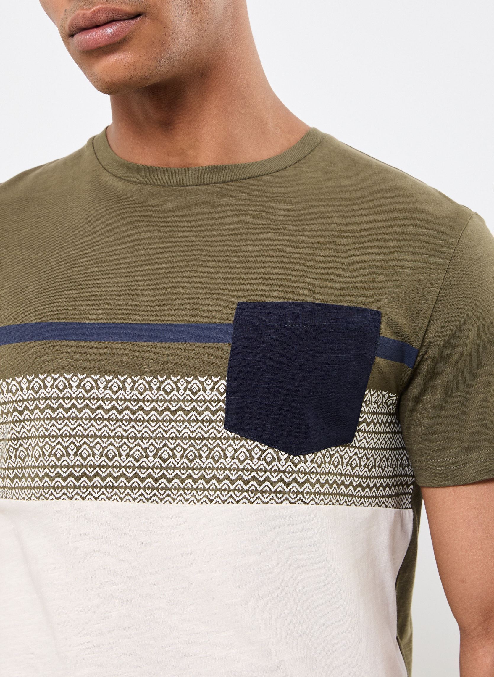 Tee-shirts manches courtes TOULOUSE homme vert Marvin&Co Tee-shirts manches courtes TOULOUSE homme vert GRAPE LEAF