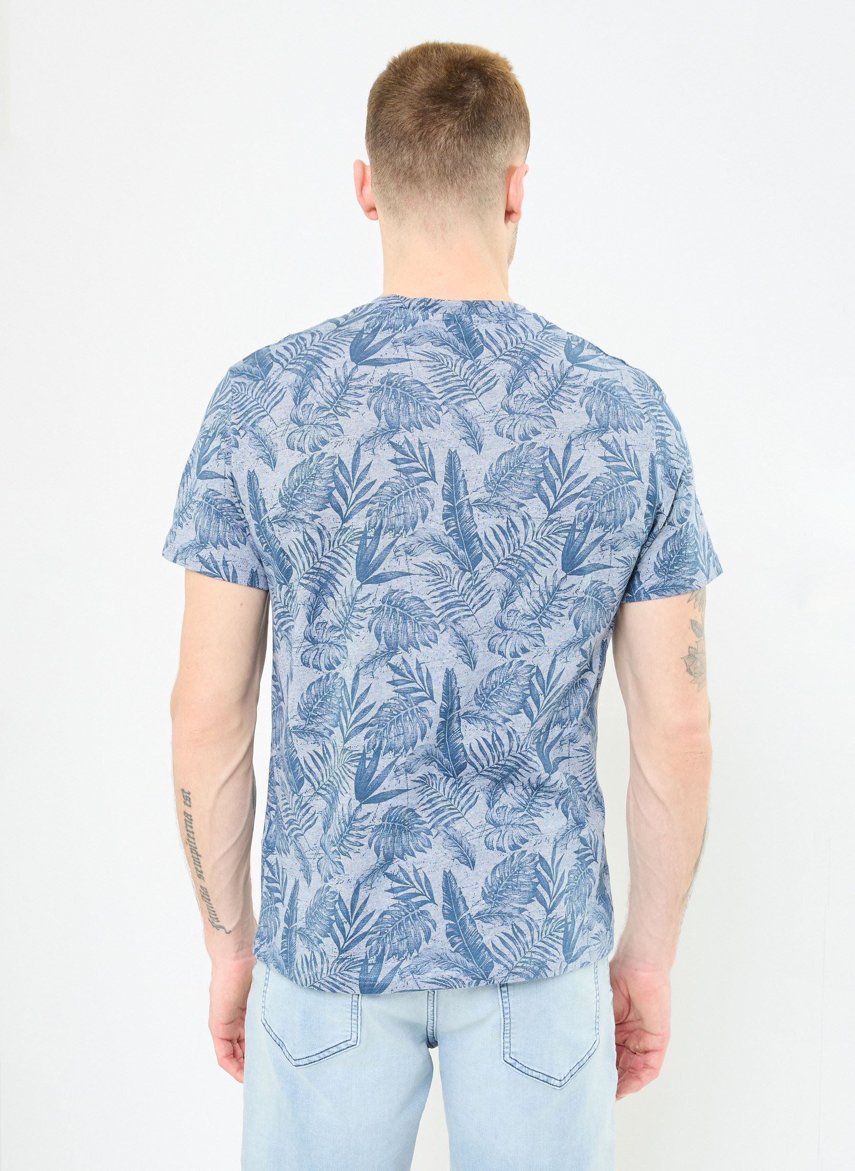 Kurzarm-T-Shirts T-SHIRT PALMIER herren blau MADE BY Kurzarm-T-Shirts T-SHIRT PALMIER herren blau IMP_PALM_ENSIGNBLUE