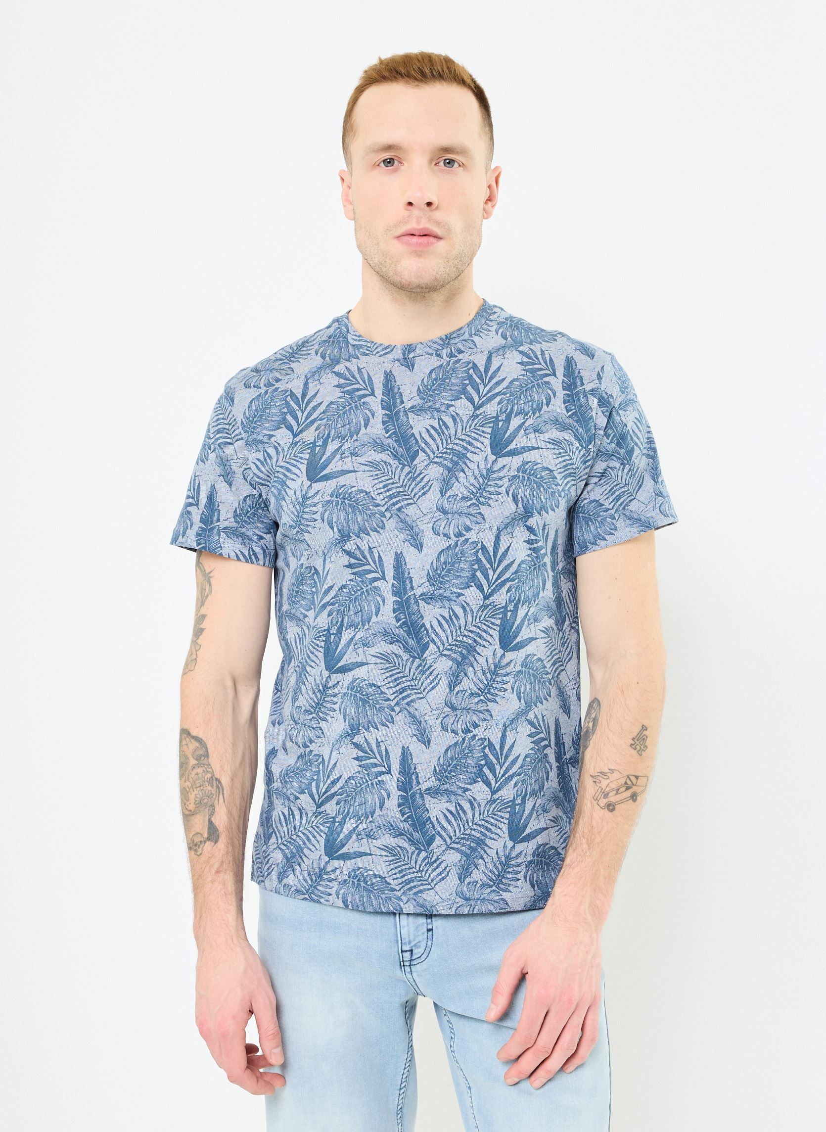 Kurzarm-T-Shirts T-SHIRT PALMIER herren blau MADE BY Kurzarm-T-Shirts T-SHIRT PALMIER herren blau IMP_PALM_ENSIGNBLUE
