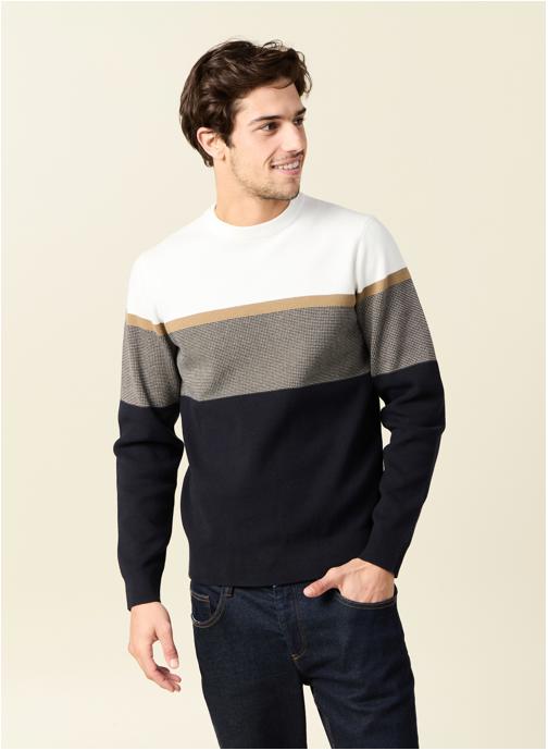 Bonobo Pulls Pulls col rond - JACQBLOPUL2H homme bleu