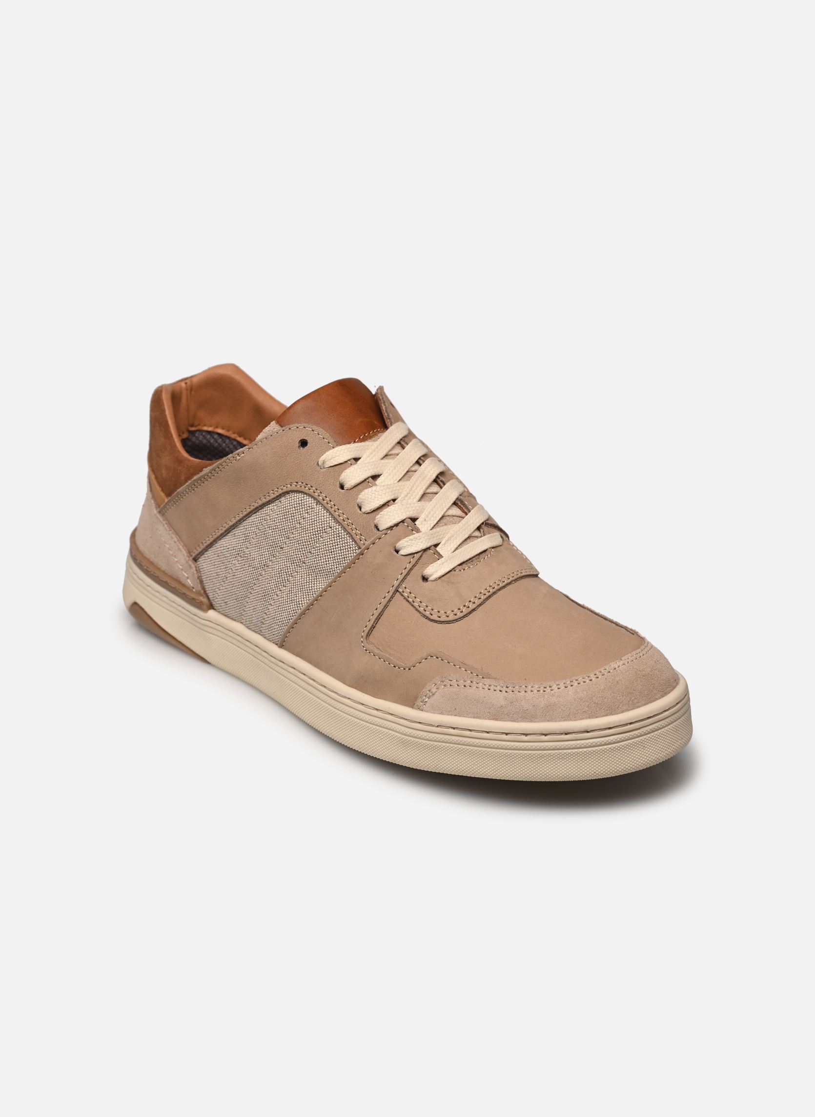 Baskets basses WANIA homme beige Marvin&Co Baskets basses WANIA homme beige Mix camel/gris