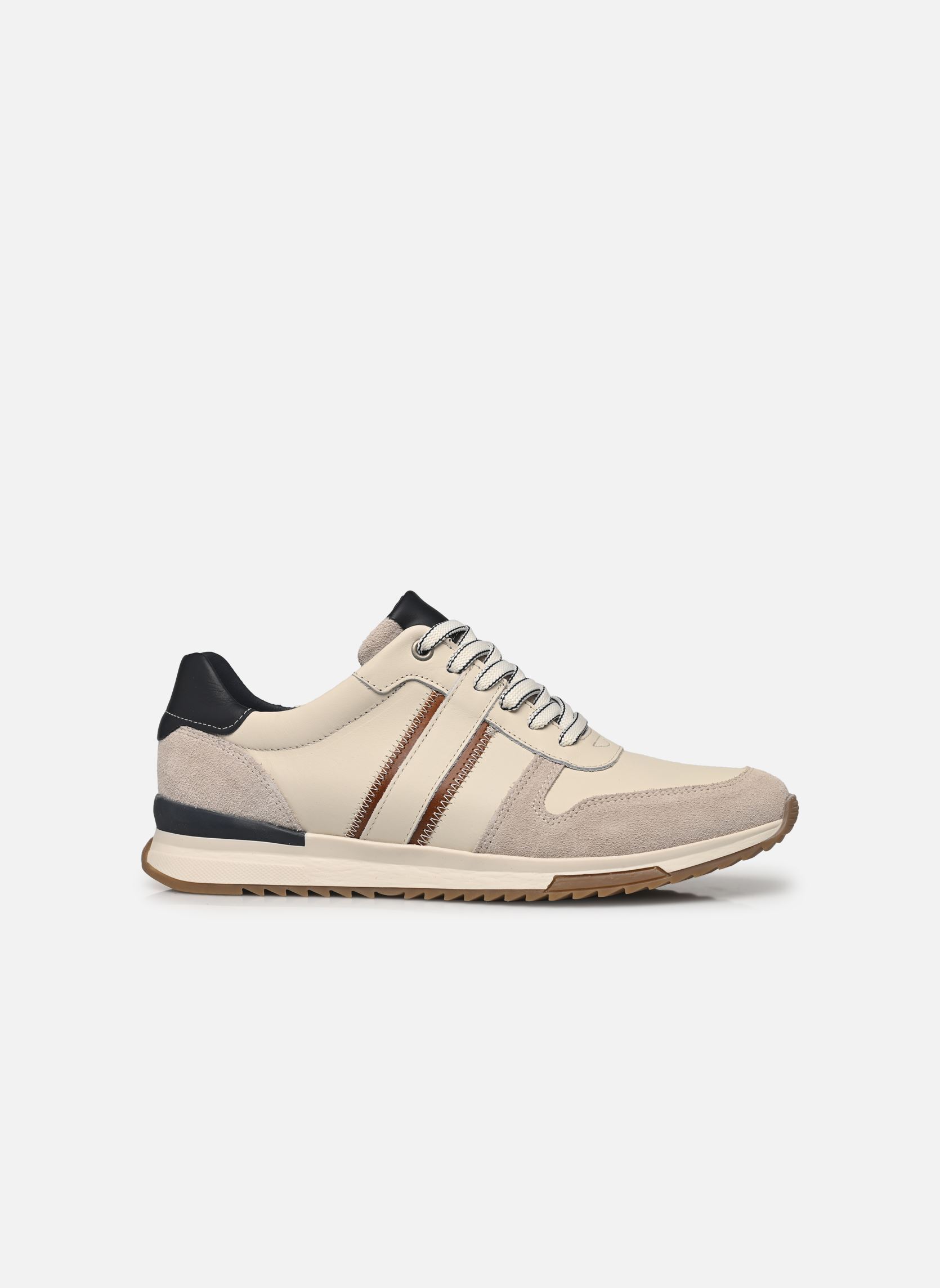 Lage sneakers WHOLY heren wit Marvin&Co Lage sneakers WHOLY heren wit Crème