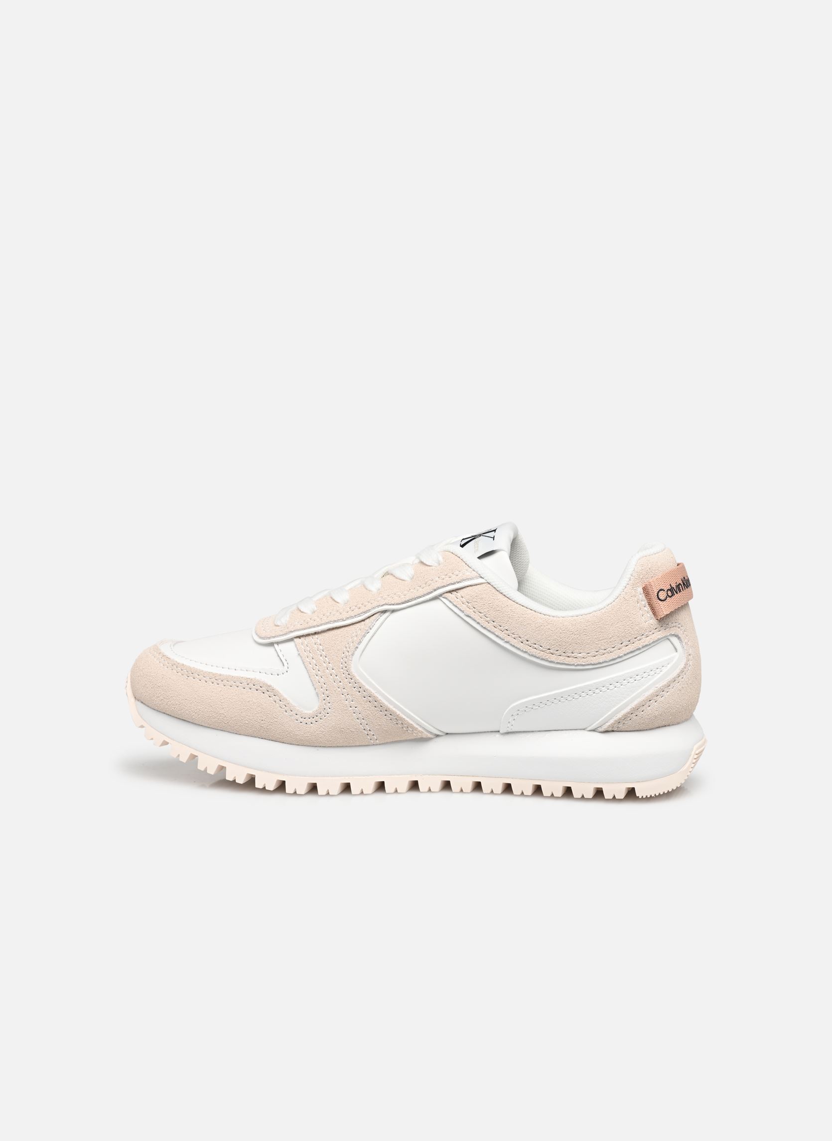 Sneaker Toothy Runner Irregu damen weiß Calvin Klein Sneaker Toothy Runner Irregu damen weiß WHITE/ANCIENT WHITE