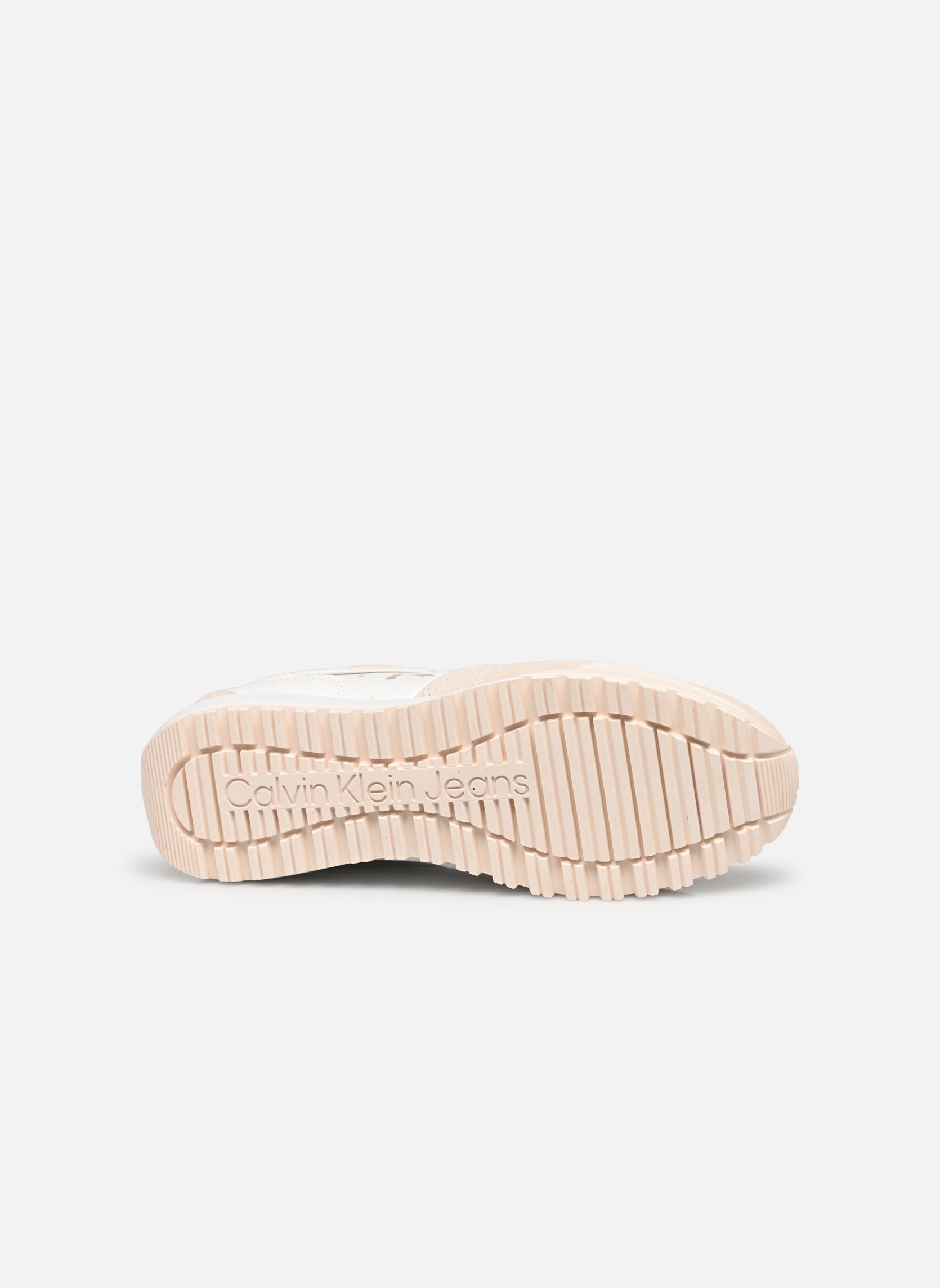 Sneaker Toothy Runner Irregu damen weiß Calvin Klein Sneaker Toothy Runner Irregu damen weiß WHITE/ANCIENT WHITE