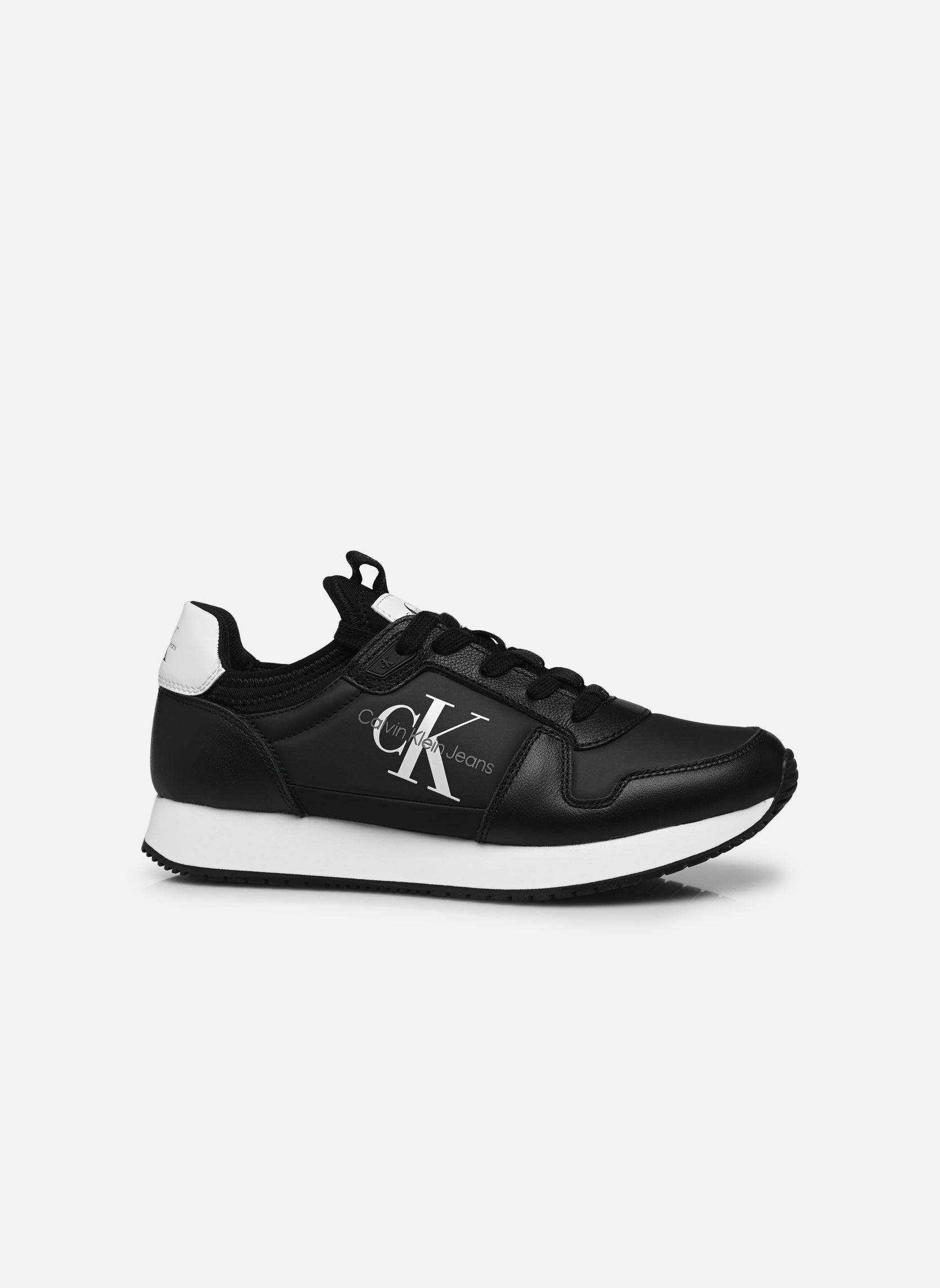 Sneaker Runner Sock Laceup M damen schwarz Calvin Klein Sneaker Runner Sock Laceup M damen schwarz BLACK/BRIGHT WHITE