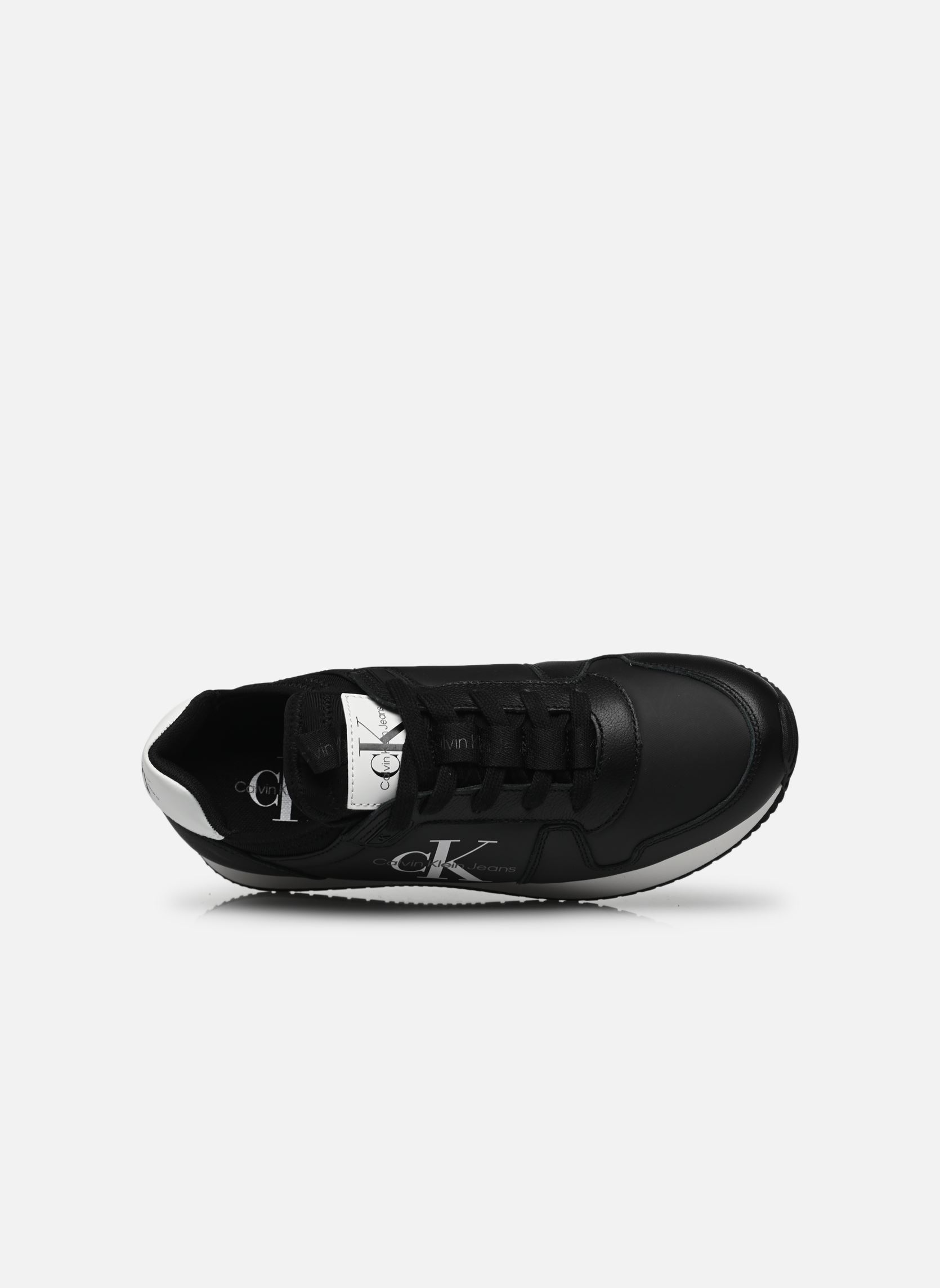 Sneaker Runner Sock Laceup M damen schwarz Calvin Klein Sneaker Runner Sock Laceup M damen schwarz BLACK/BRIGHT WHITE