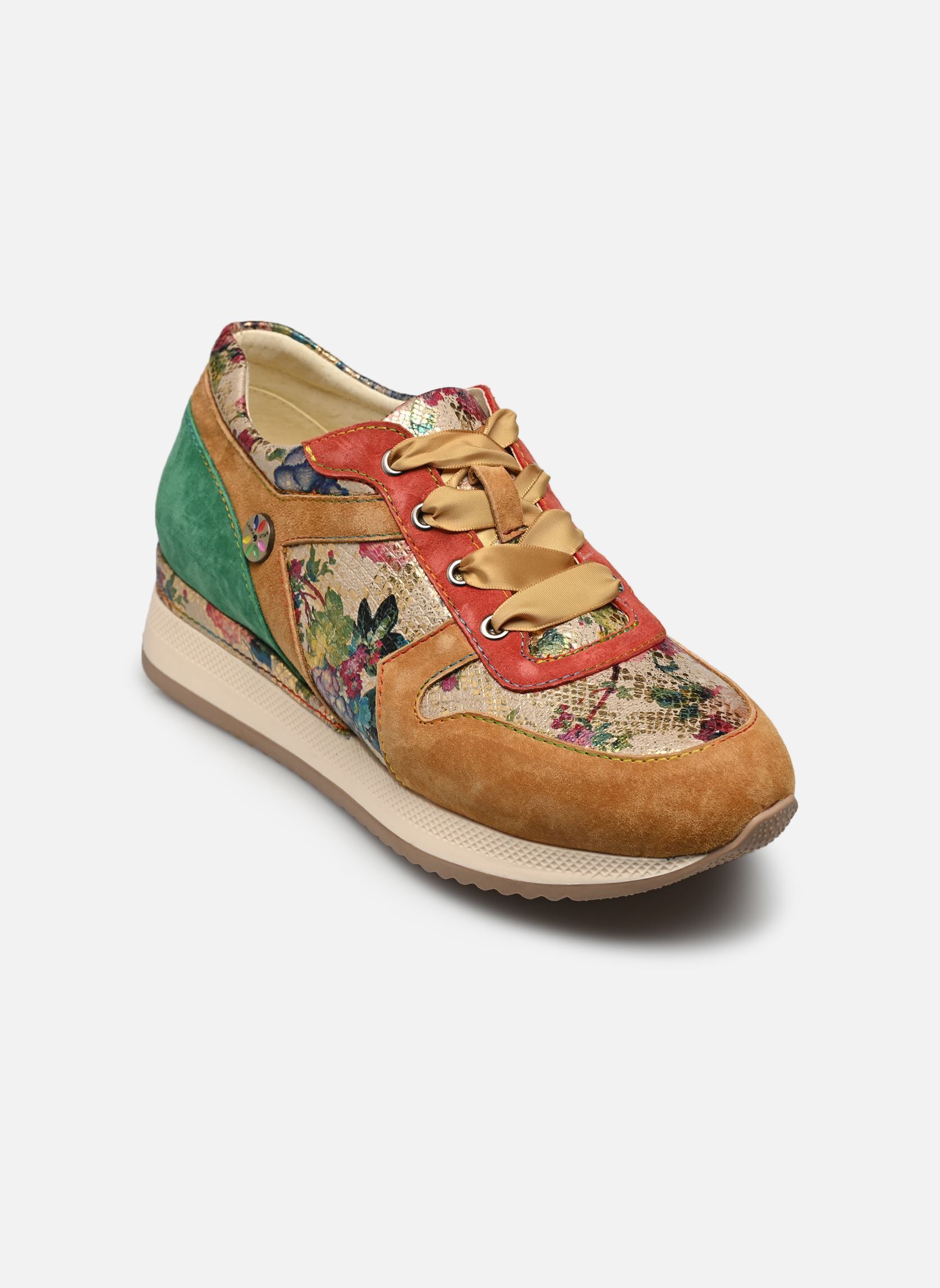 Baskets Gycmo 52 femme multicolore Laura Vita Baskets Gycmo 52 femme multicolore Camel
