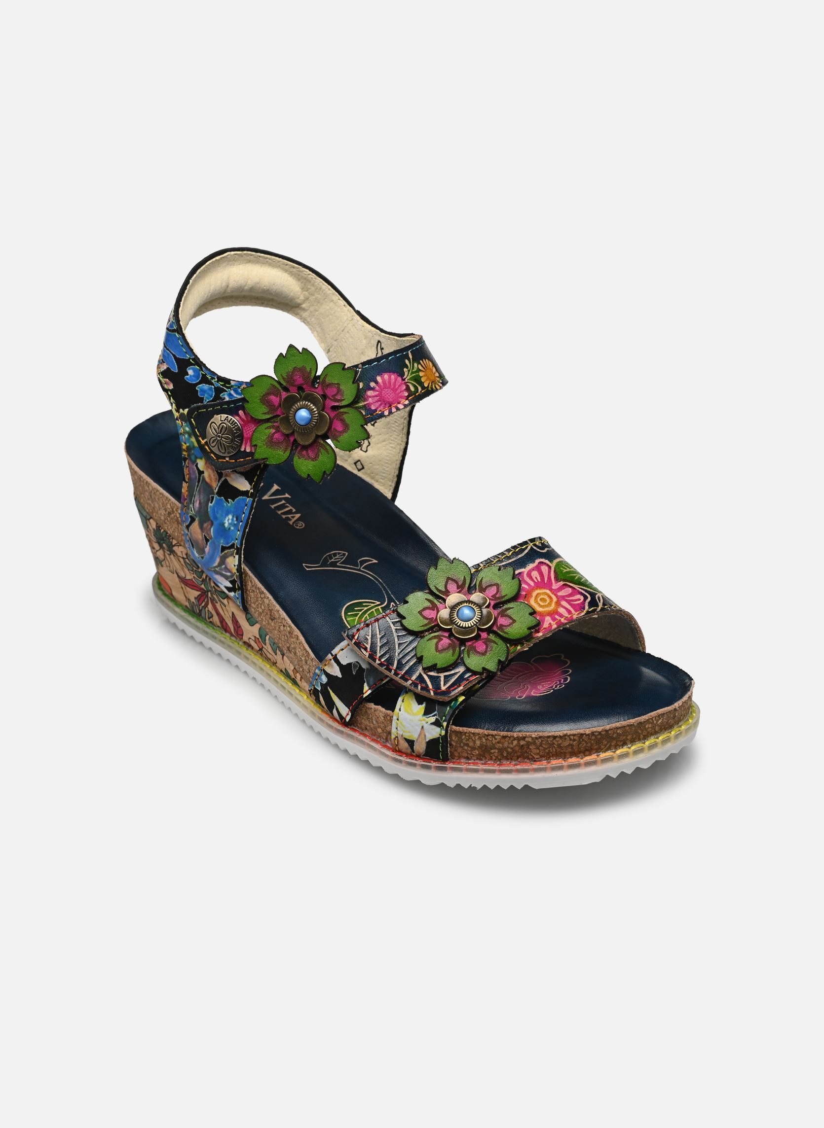 Keil- und Plateausandalen Bonito 13 damen mehrfarbig Laura Vita Keil- und Plateausandalen Bonito 13 damen mehrfarbig JEANS