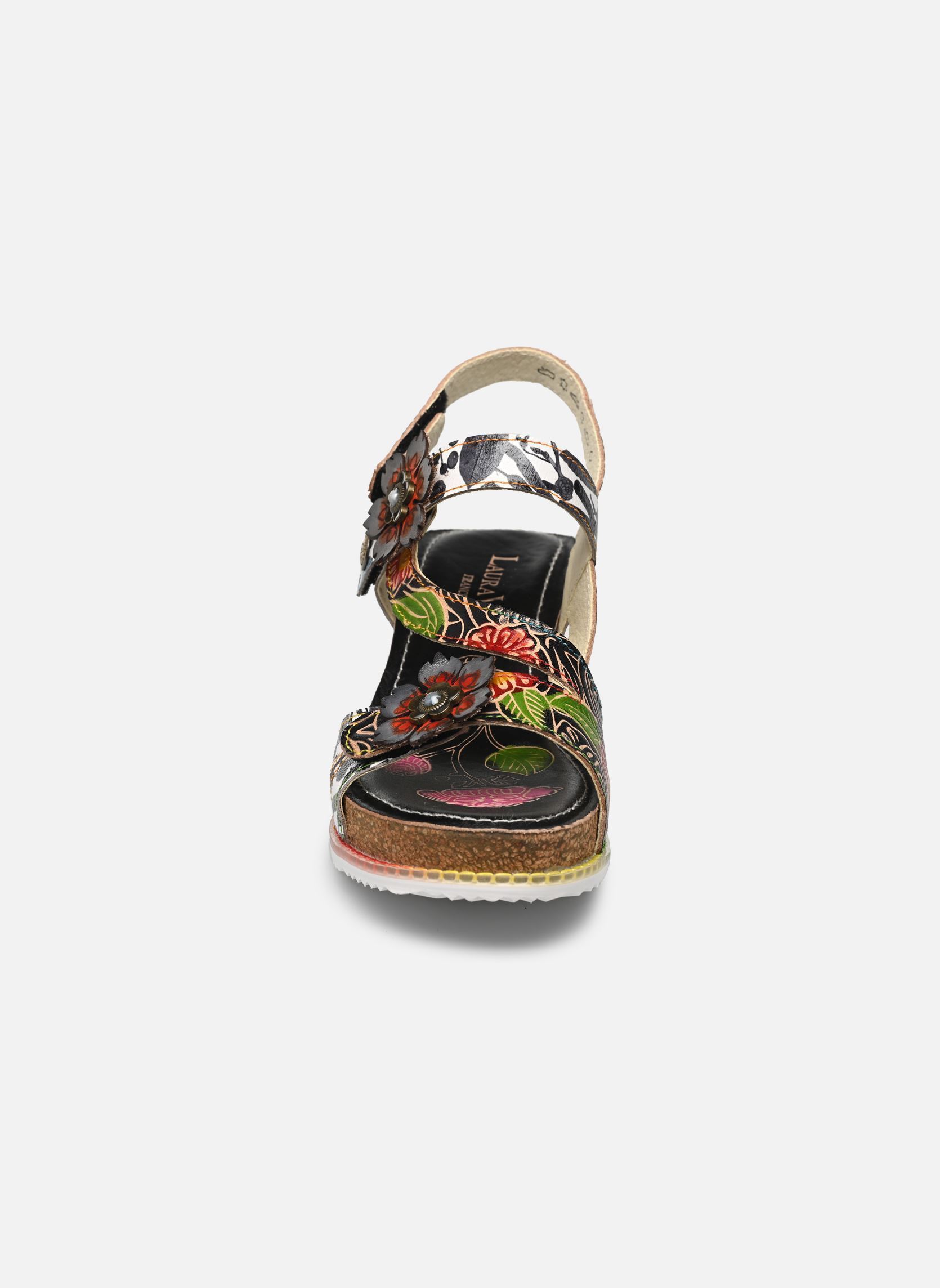 Sandales compensées et plateformes Bonito 27 femme multicolore Laura Vita Sandales compensées et plateformes Bonito 27 femme multicolore Noir