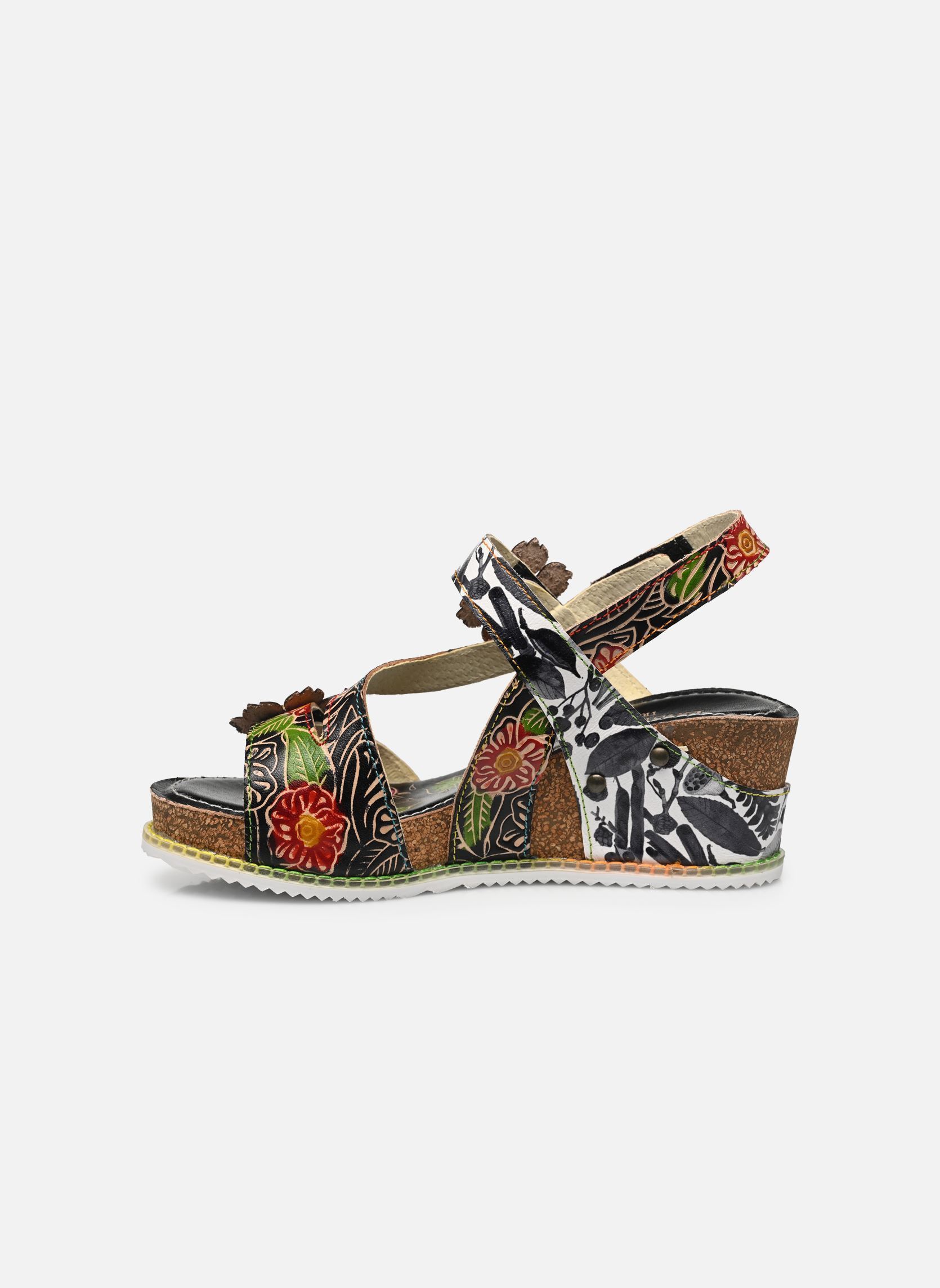 Sandales compensées et plateformes Bonito 27 femme multicolore Laura Vita Sandales compensées et plateformes Bonito 27 femme multicolore Noir
