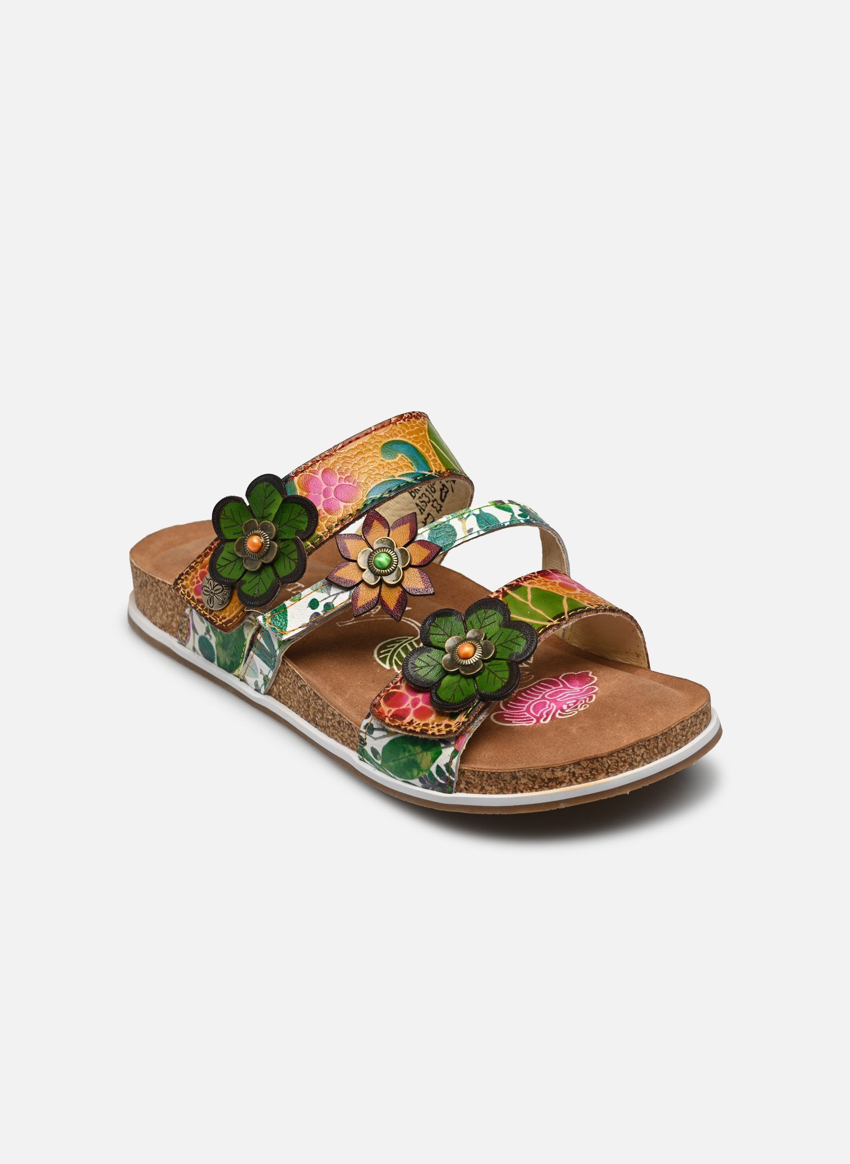 Mules et sabots Brcyano 16 femme multicolore Laura Vita Mules et sabots Brcyano 16 femme multicolore Jaune