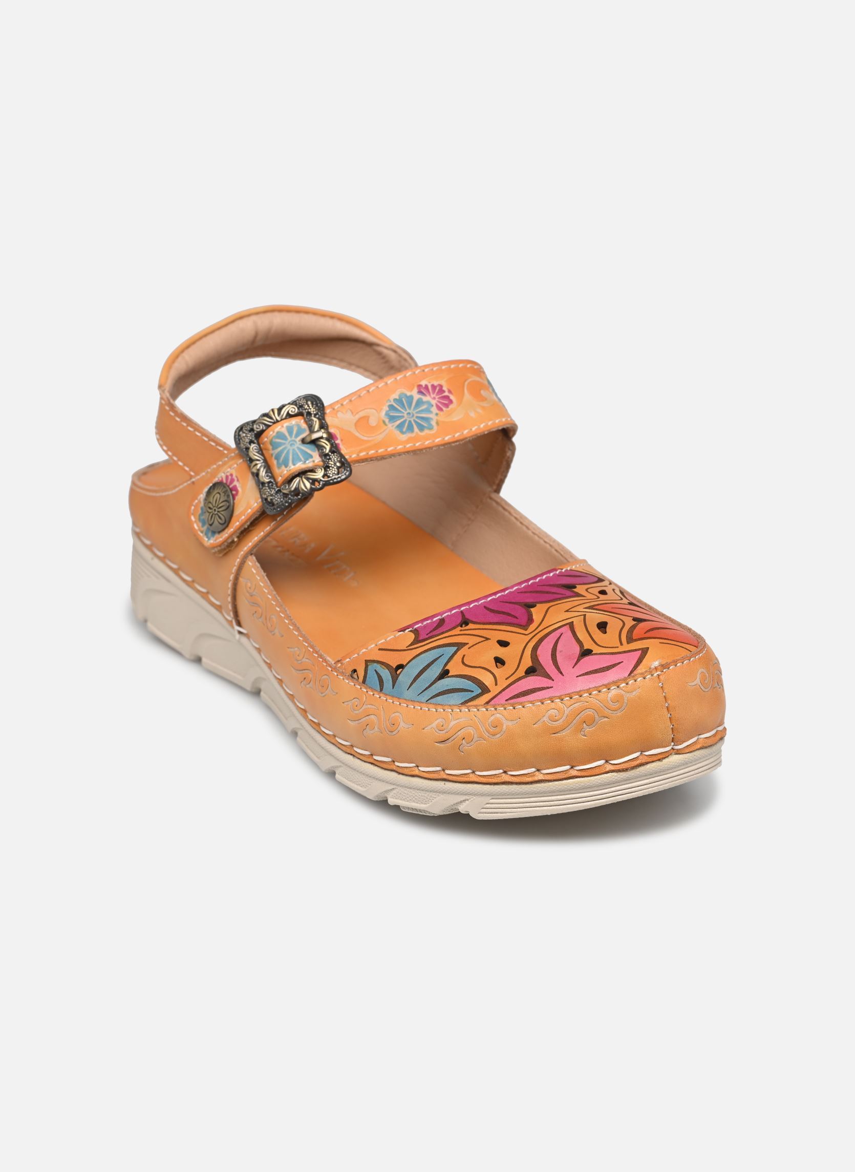 Sandali con zeppa e plateau Dorry 11 donna multicolore Laura Vita Sandali con zeppa e plateau Dorry 11 donna multicolore Beige