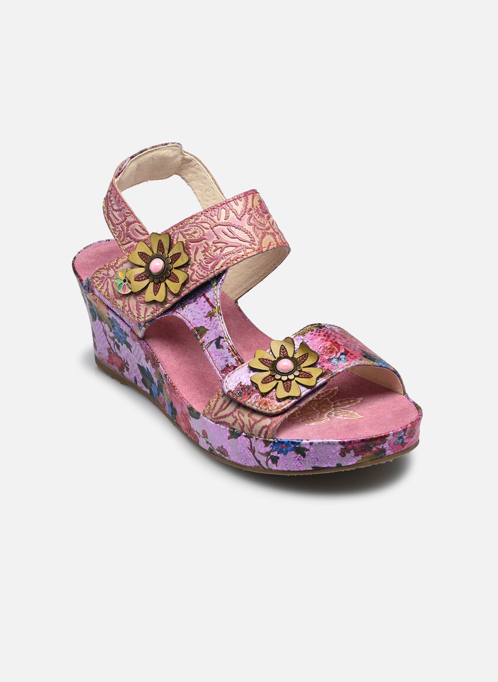 Sandali con zeppa e plateau Facdiao 37 donna rosa Laura Vita Sandali con zeppa e plateau Facdiao 37 donna rosa Lilas