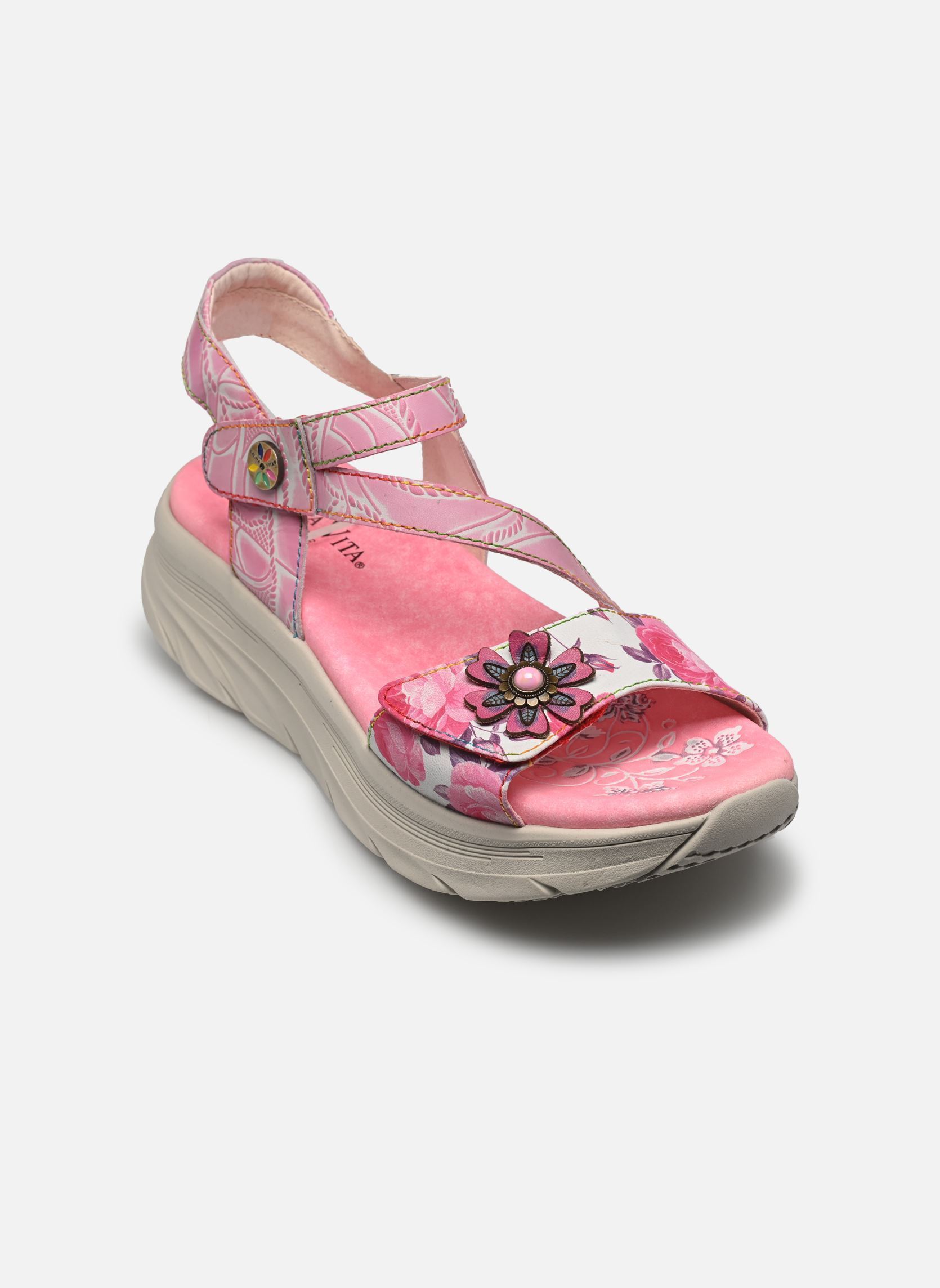 Keil- und Plateausandalen Falaiseo 01 damen rosa Laura Vita Keil- und Plateausandalen Falaiseo 01 damen rosa ROSE