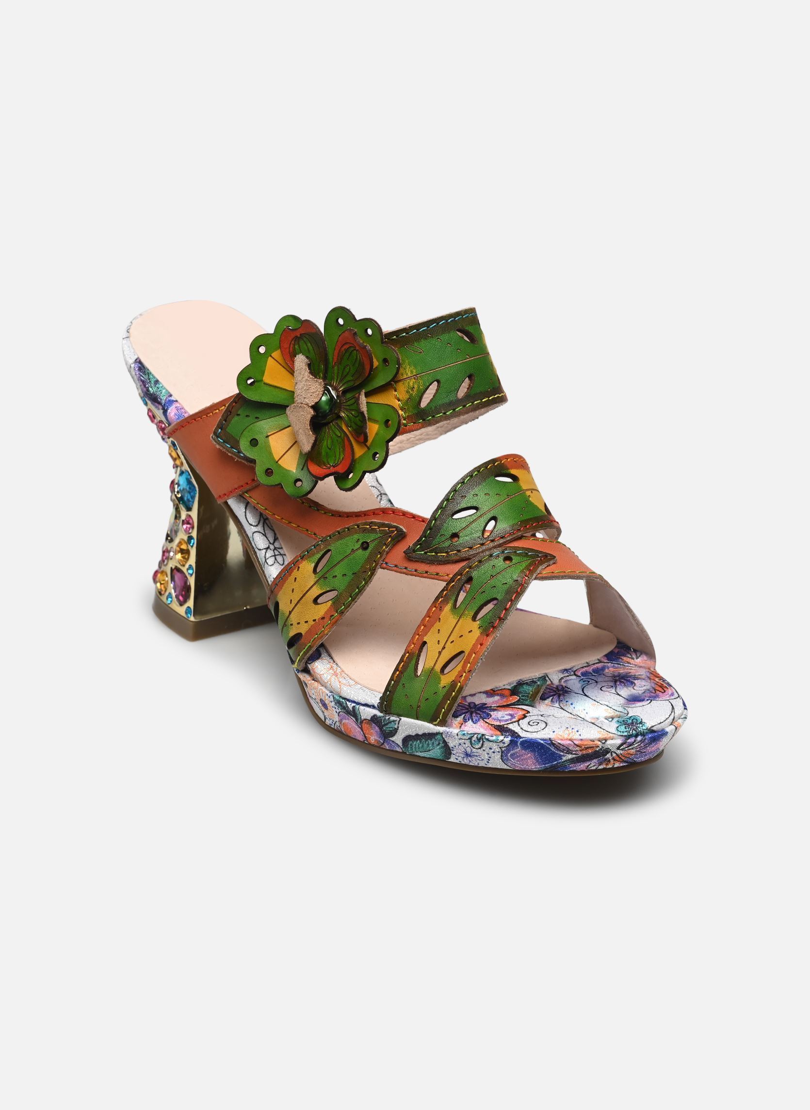Mules et sabots Hicao 11 femme multicolore Laura Vita Mules et sabots Hicao 11 femme multicolore Camel