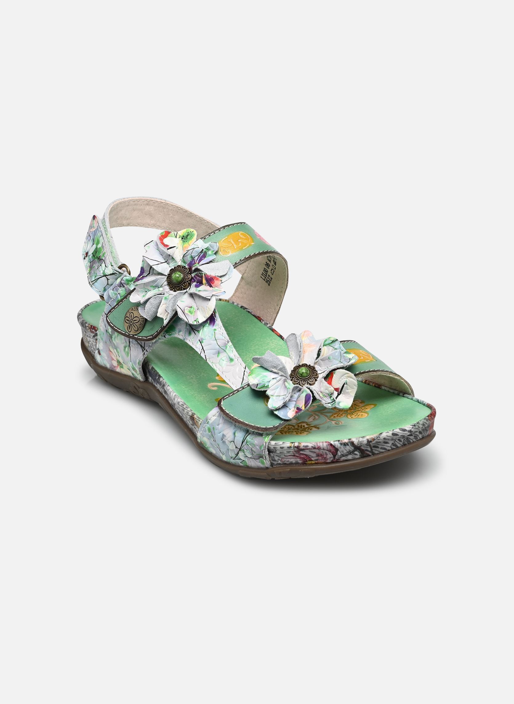 Sandali con zeppa e plateau Liloo 06 donna verde Laura Vita Sandali con zeppa e plateau Liloo 06 donna verde Menthe