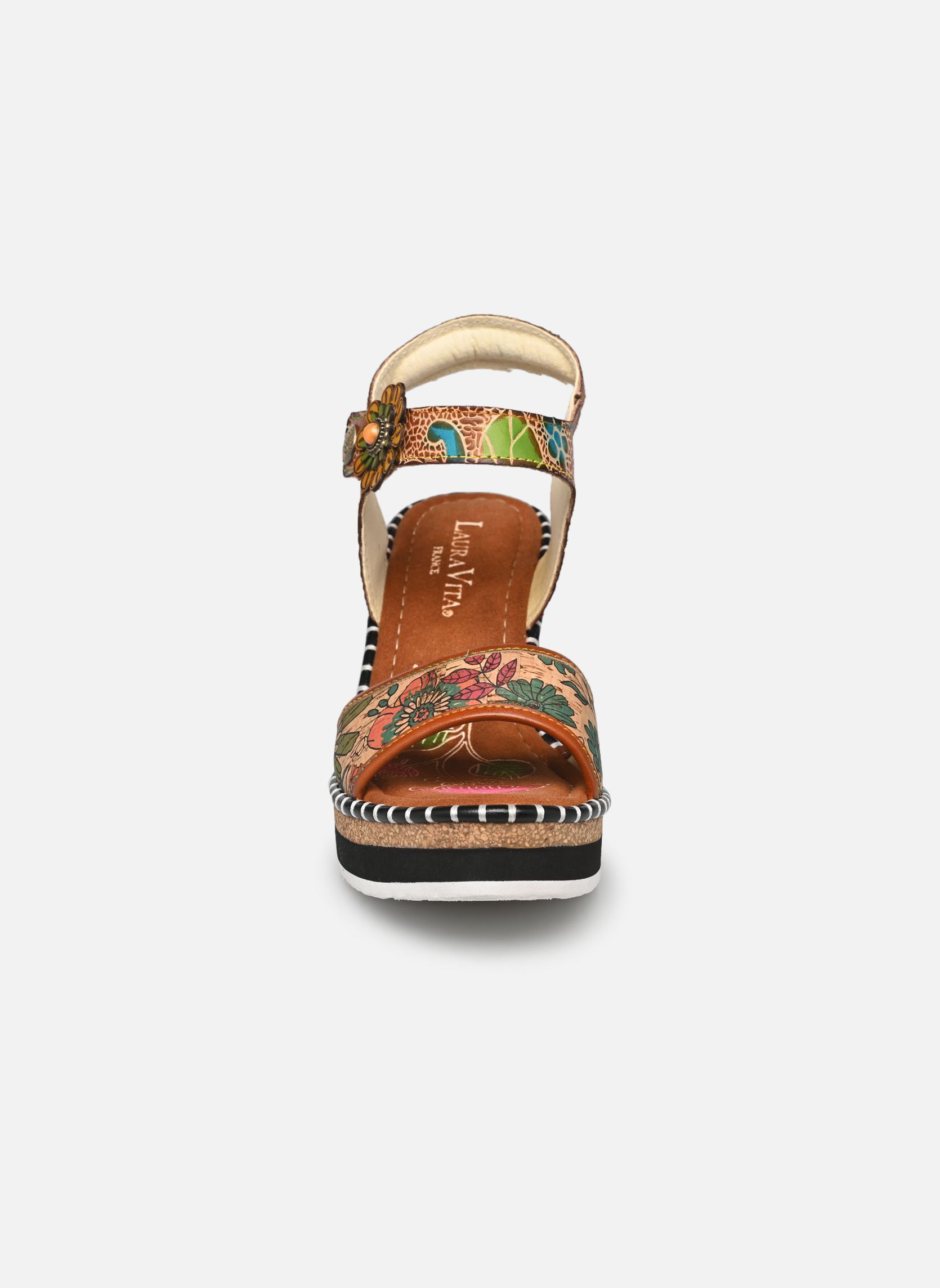 Sandales Naomio 06 femme multicolore Laura Vita Sandales Naomio 06 femme multicolore Camel