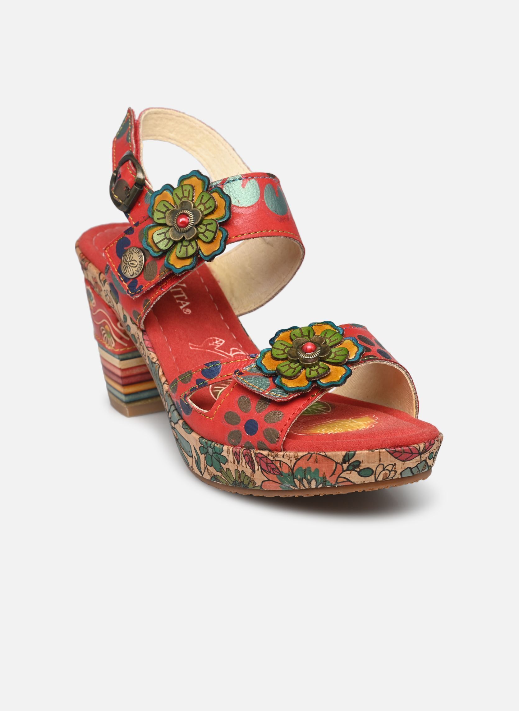Sandalen Nellao 15 dames rood Laura Vita Sandalen Nellao 15 dames rood Rouge