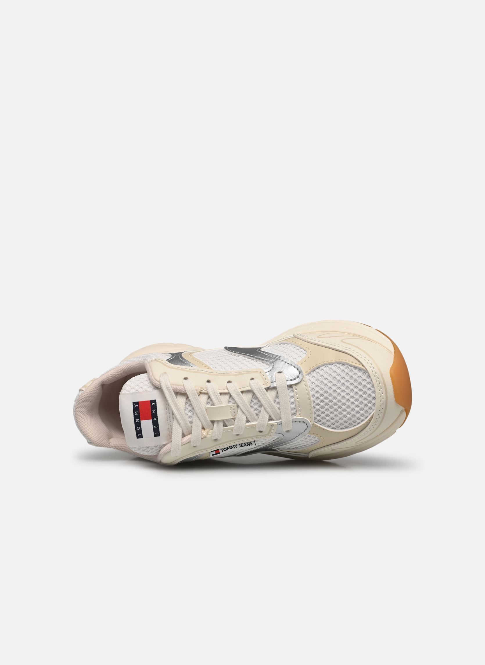 Baskets The Coney Metallic femme beige Tommy Jeans Baskets The Coney Metallic femme beige NEWSPRINT