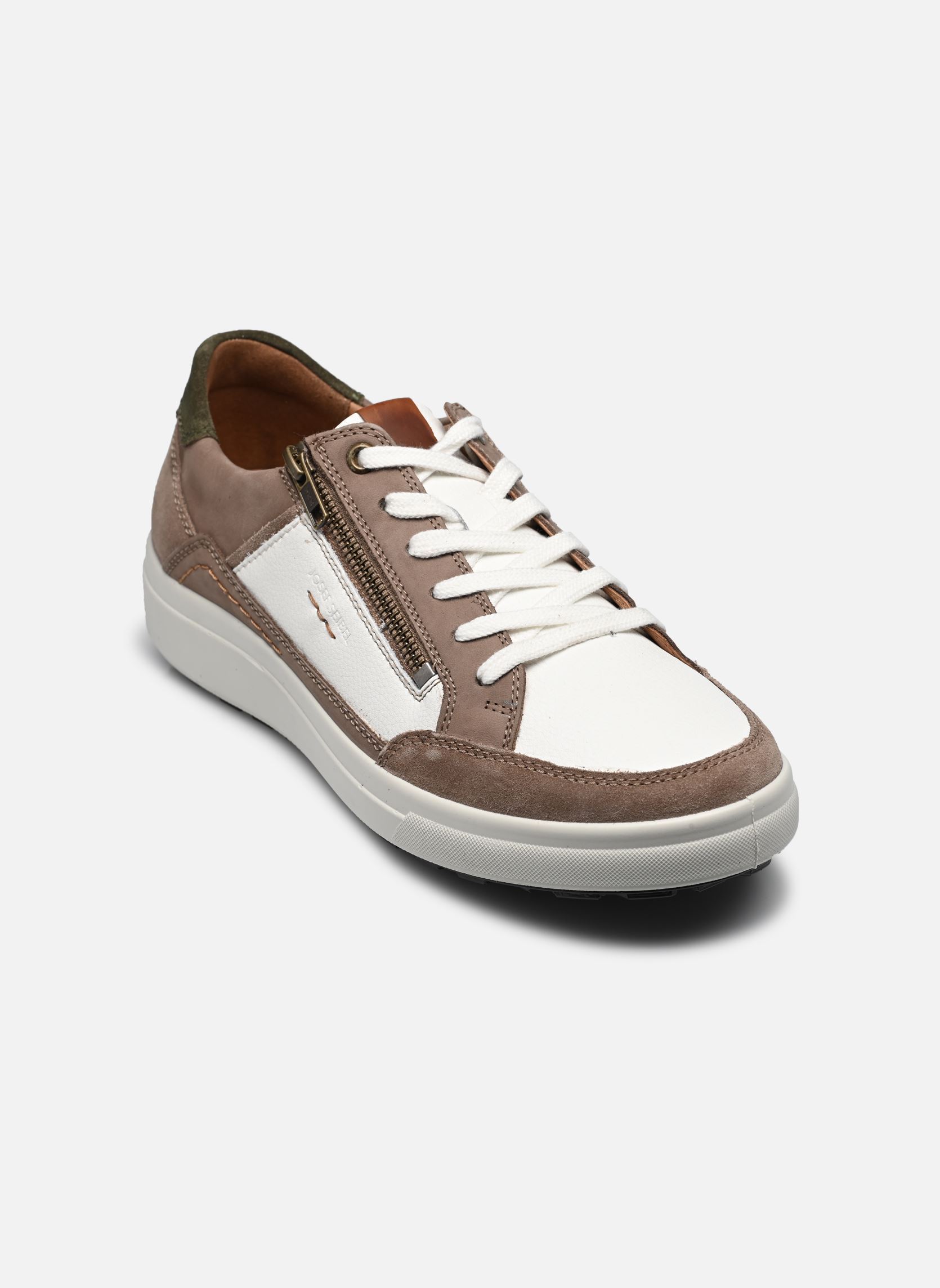 Niedrige Sneaker Maddox 07 herren beige Josef Seibel Niedrige Sneaker Maddox 07 herren beige Weiss-Taupe