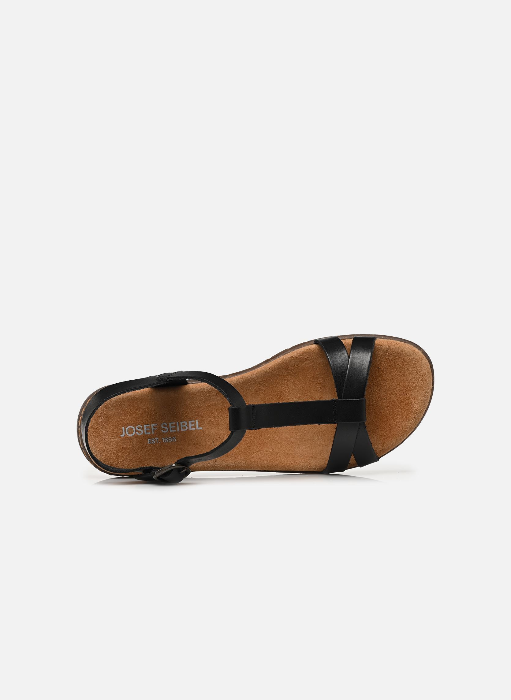 Sandales plates Fabricia 01 femme noir Josef Seibel Sandales plates Fabricia 01 femme noir Schwarz