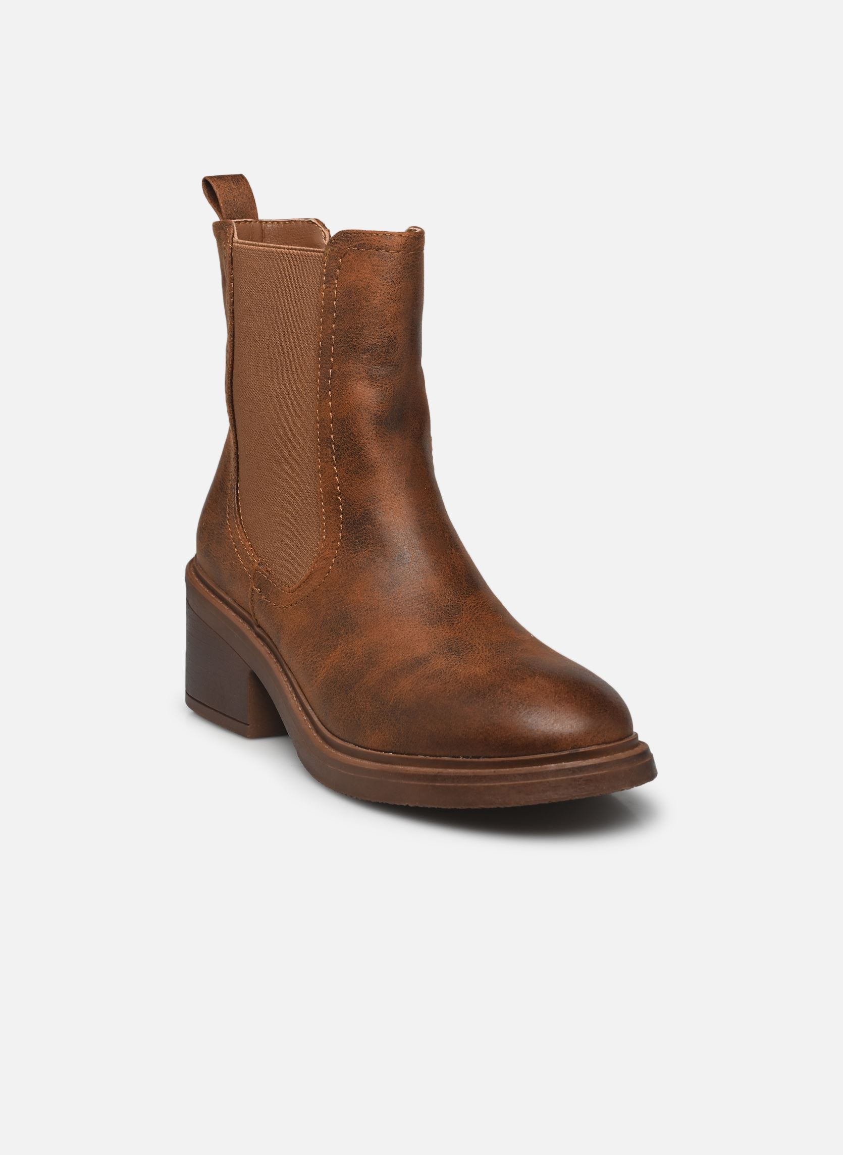 Bottines et boots boots THANAIS femme marron MADE BY Bottines et boots boots THANAIS femme marron COGNAC