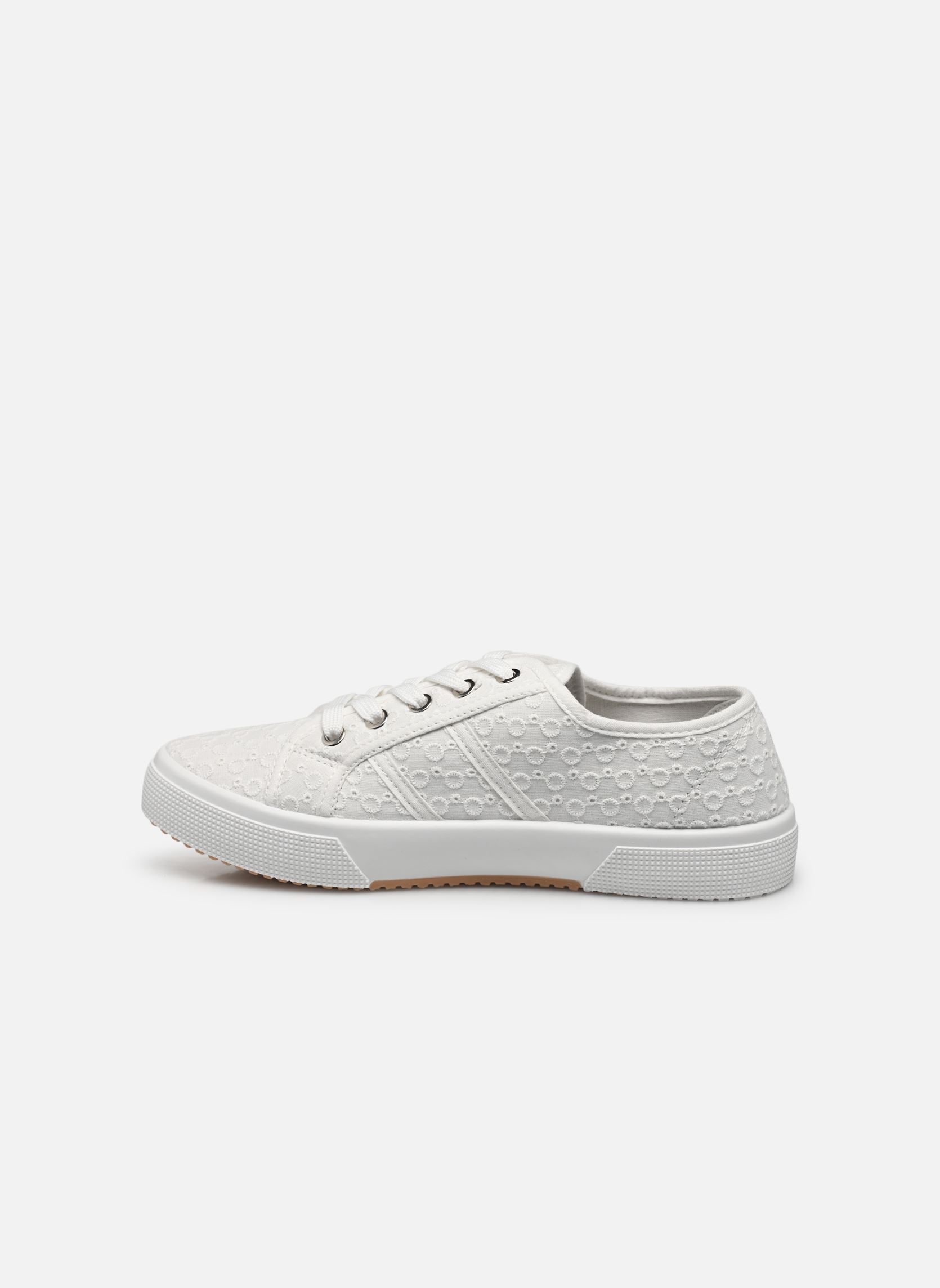 Print sneakers basket THUY dames wit MADE BY Print sneakers basket THUY dames wit BLANC