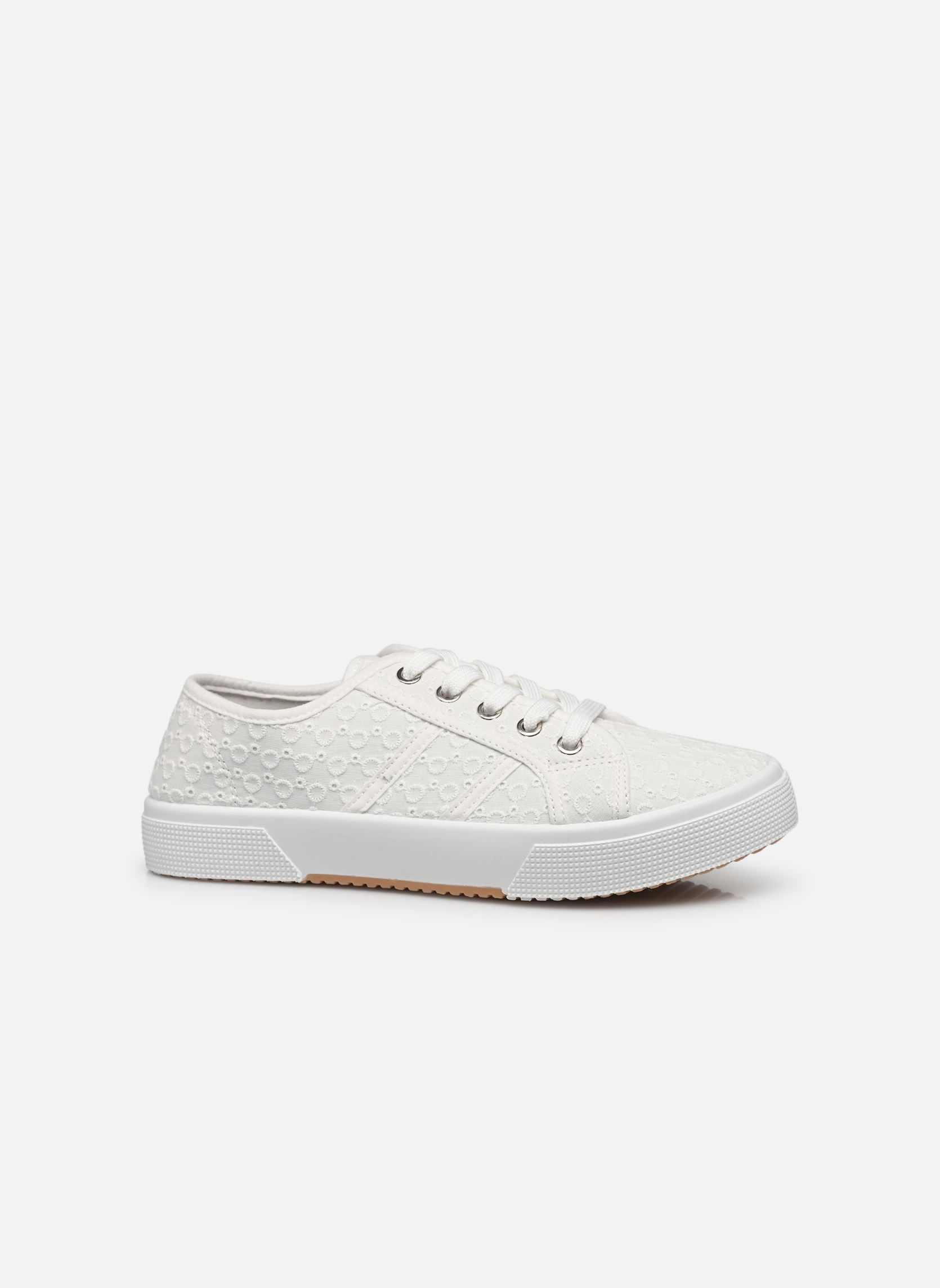 Print sneakers basket THUY dames wit MADE BY Print sneakers basket THUY dames wit BLANC