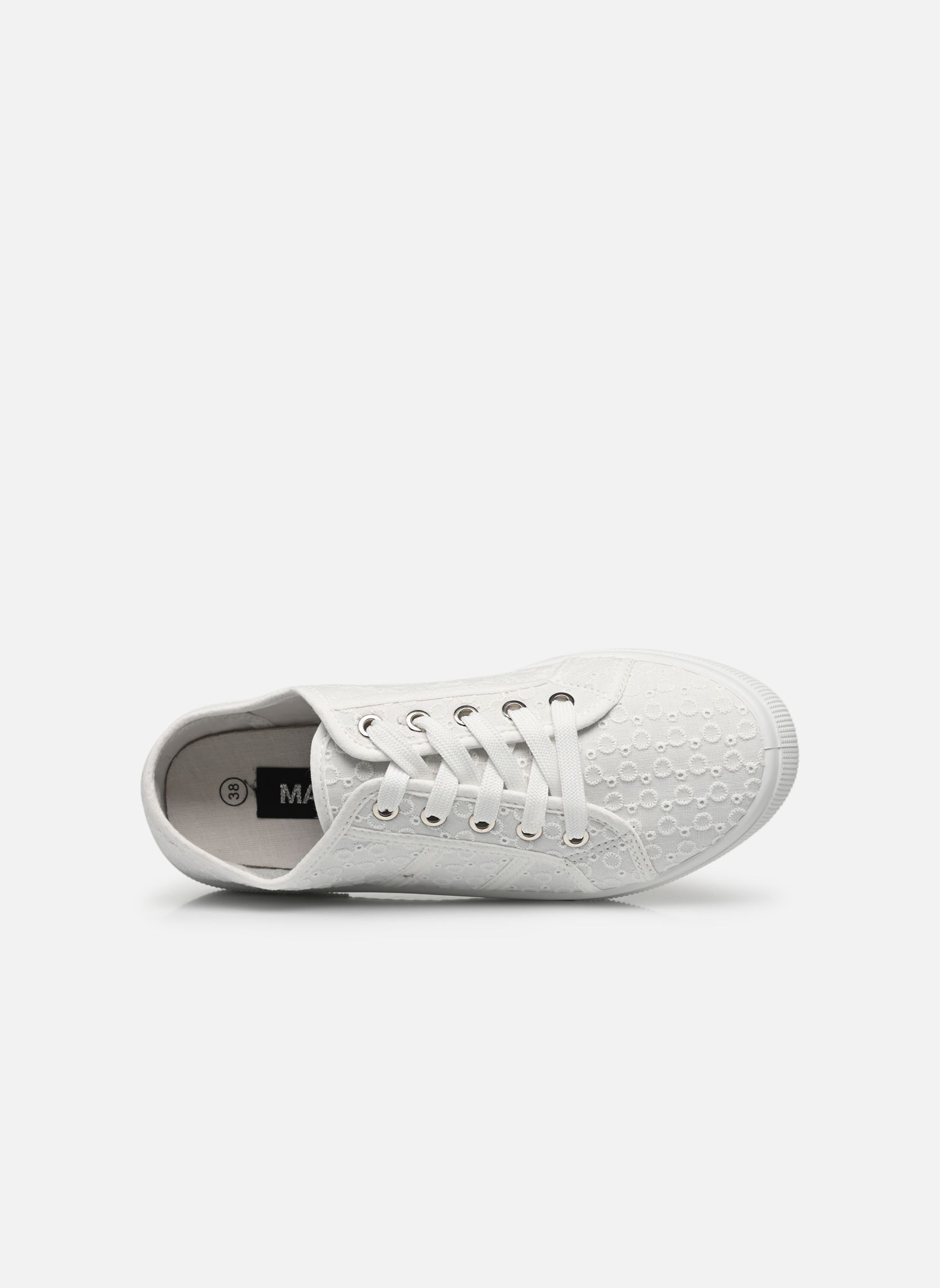 Print sneakers basket THUY dames wit MADE BY Print sneakers basket THUY dames wit BLANC