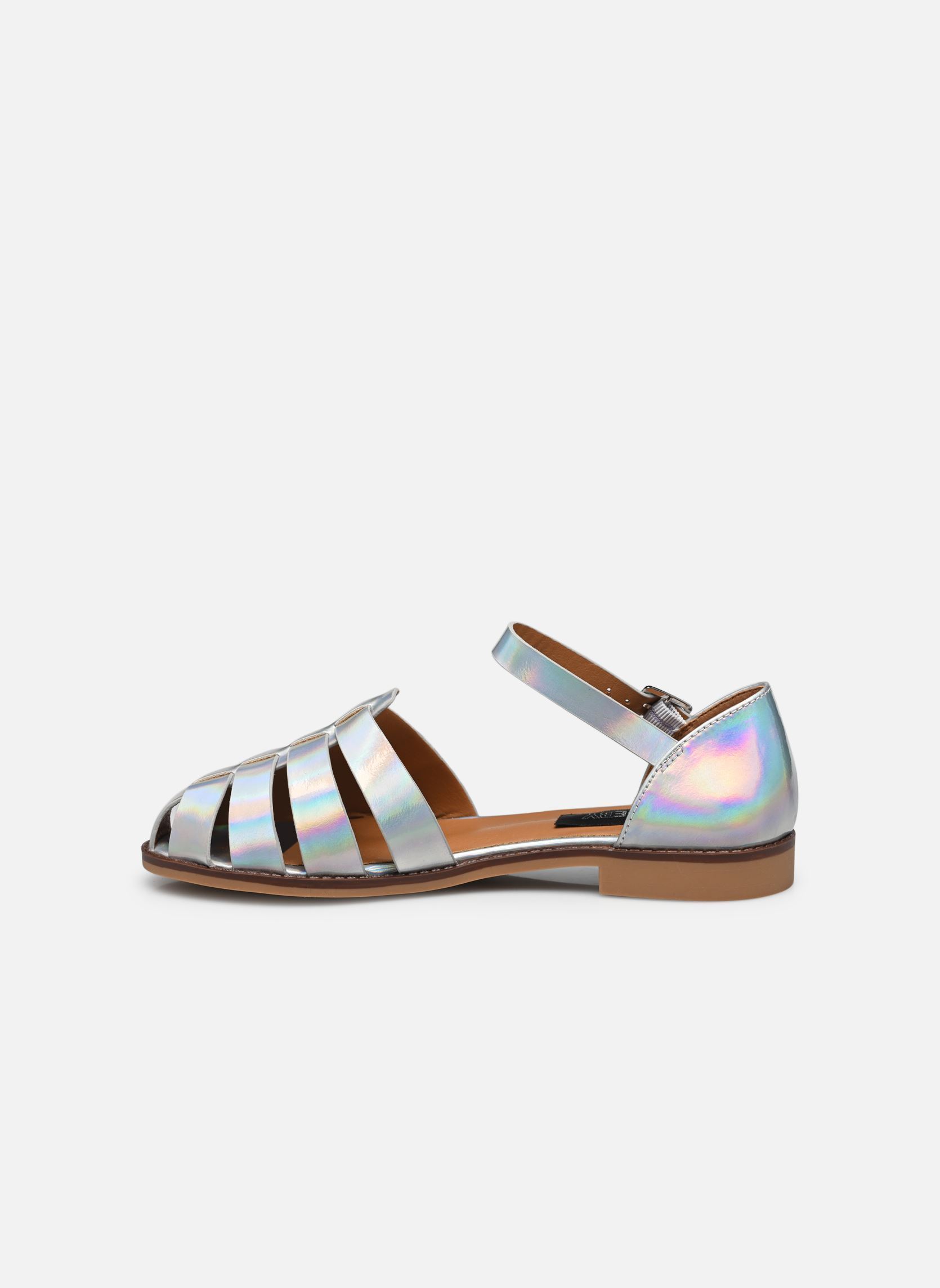 Platte sandalen Sandale THIAGE dames zilver MADE BY Platte sandalen Sandale THIAGE dames zilver ARGENT