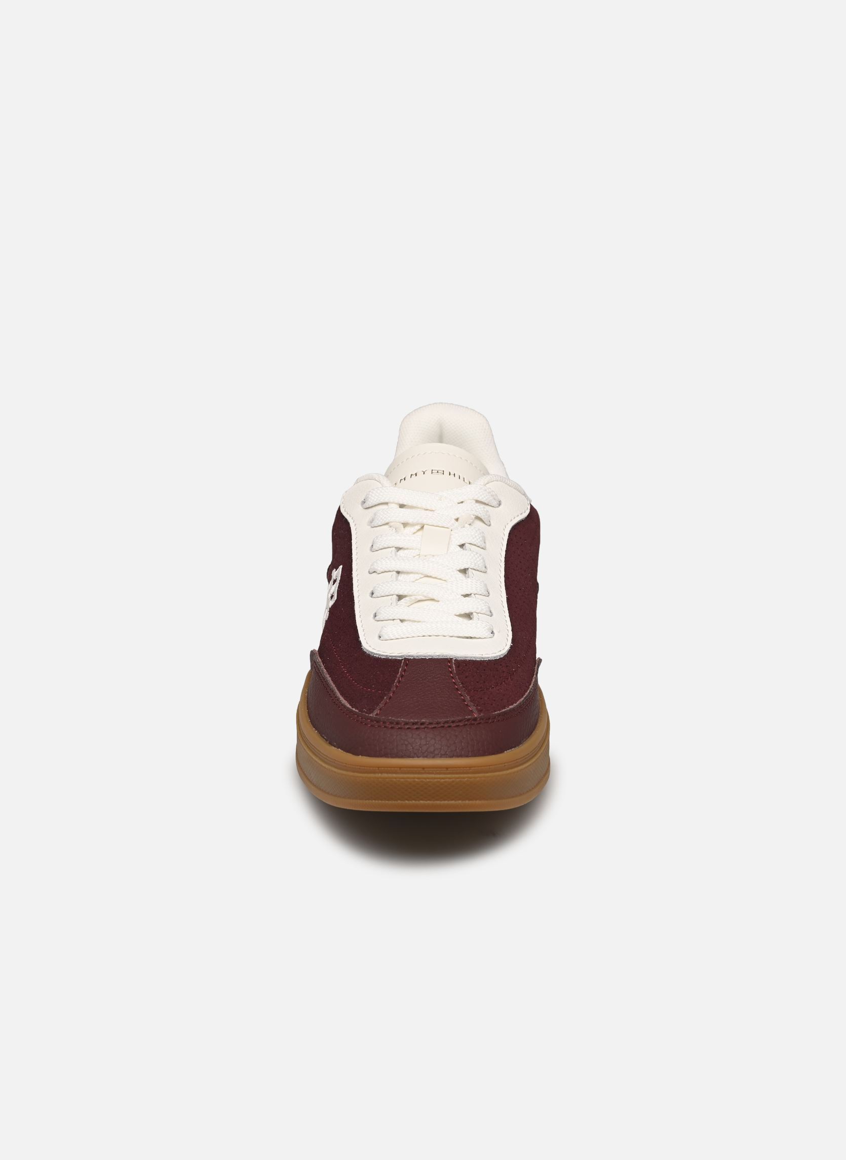 Baskets Th Heritage Sneaker femme bordeaux Tommy Hilfiger Baskets Th Heritage Sneaker femme bordeaux BURGUNDY VELVET/ECRU