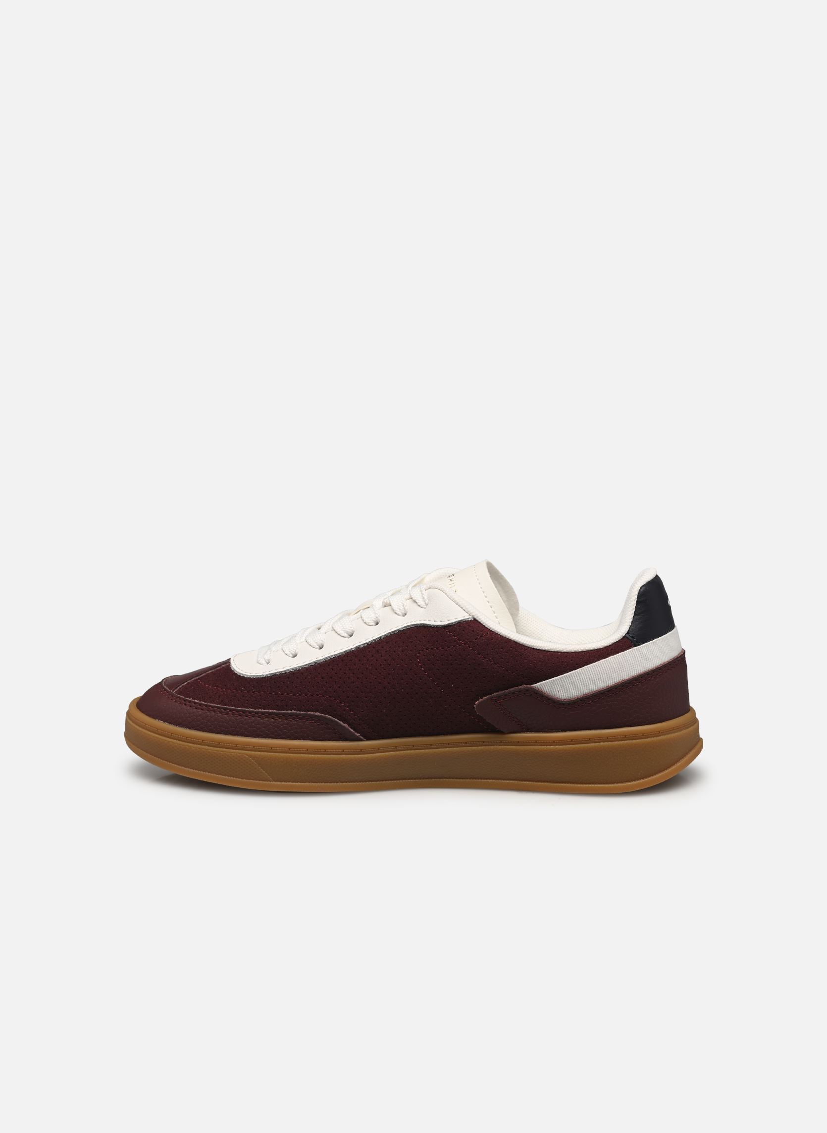 Baskets Th Heritage Sneaker femme bordeaux Tommy Hilfiger Baskets Th Heritage Sneaker femme bordeaux BURGUNDY VELVET/ECRU